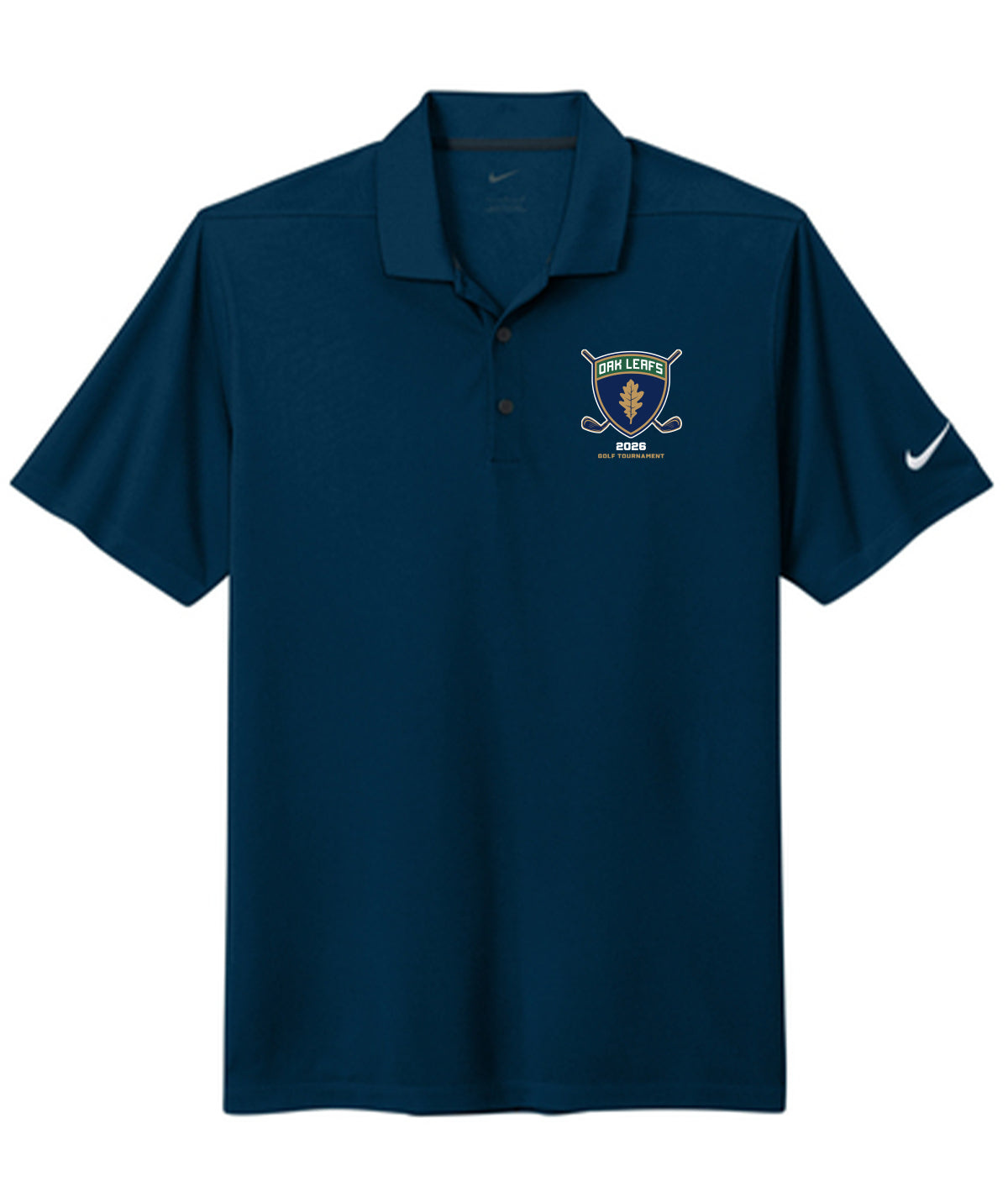 Des Moines Oak Leafs 2026 Golf Tournament Nike Dri-Fit Polo