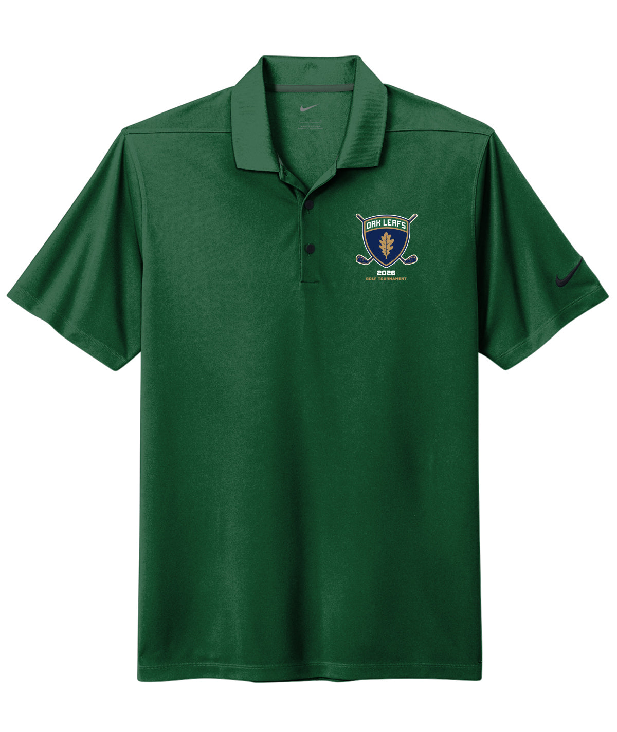 Des Moines Oak Leafs 2026 Golf Tournament Nike Dri-Fit Polo