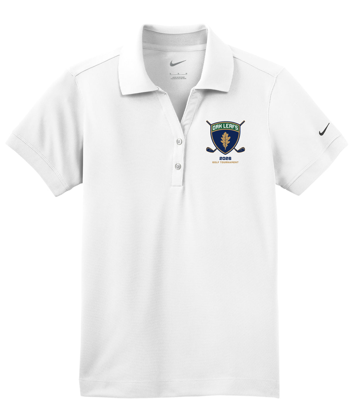 Des Moines Oak Leafs 2026 Golf Tournament Nike Womens Dri-Fit Polo