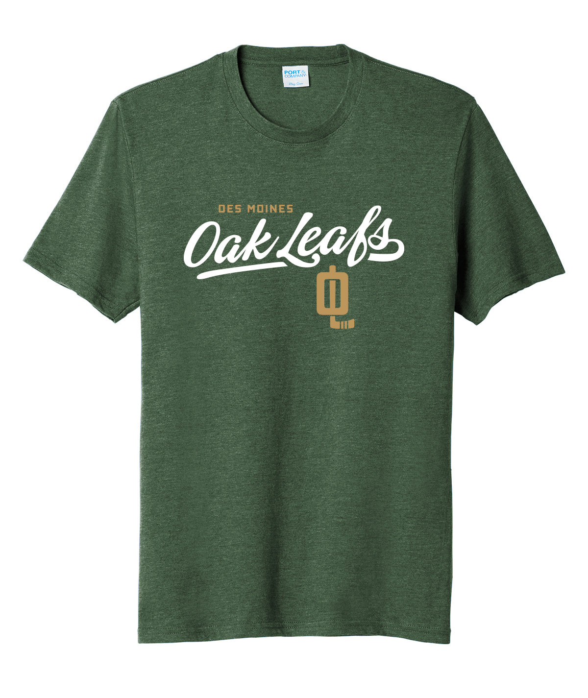 Des Moines Oak Leafs Script Soft Tee