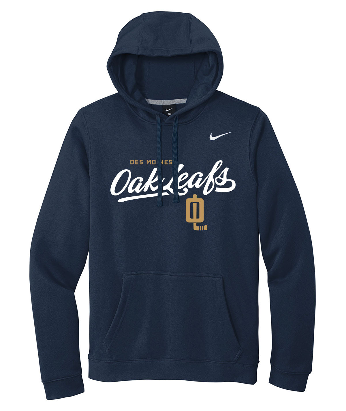 Oak Leafs Customizable Nike Fleece Hoodie