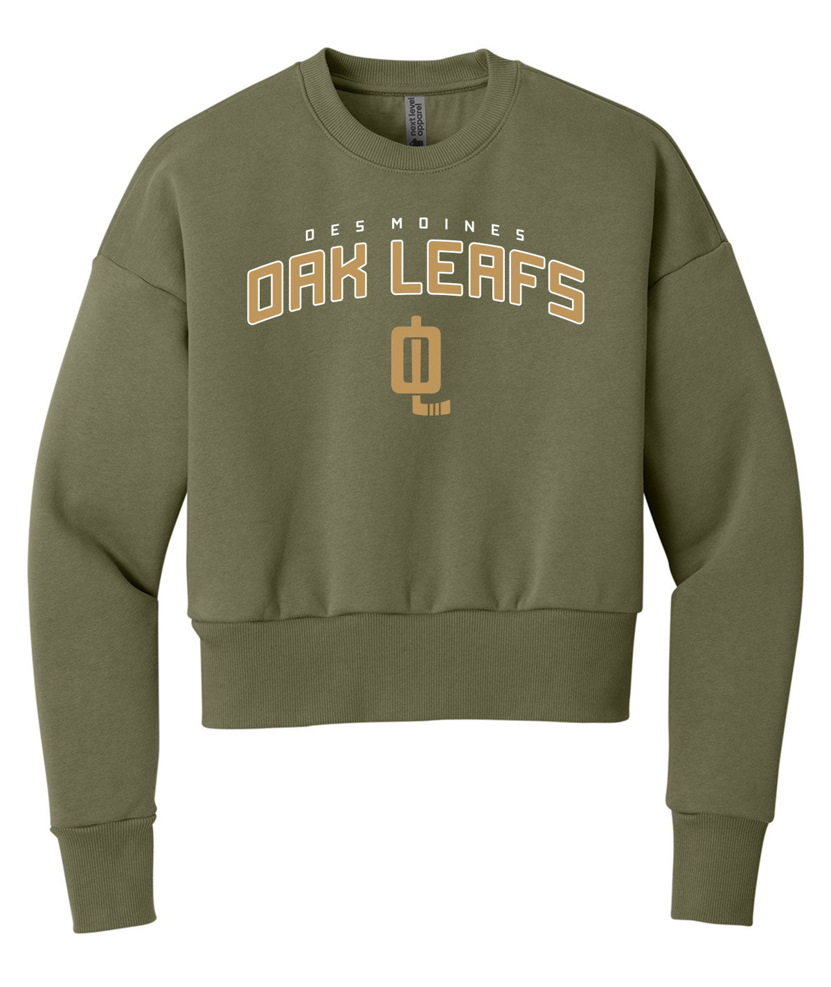 Oak Leafs Womens Customizable Cozy Crewneck