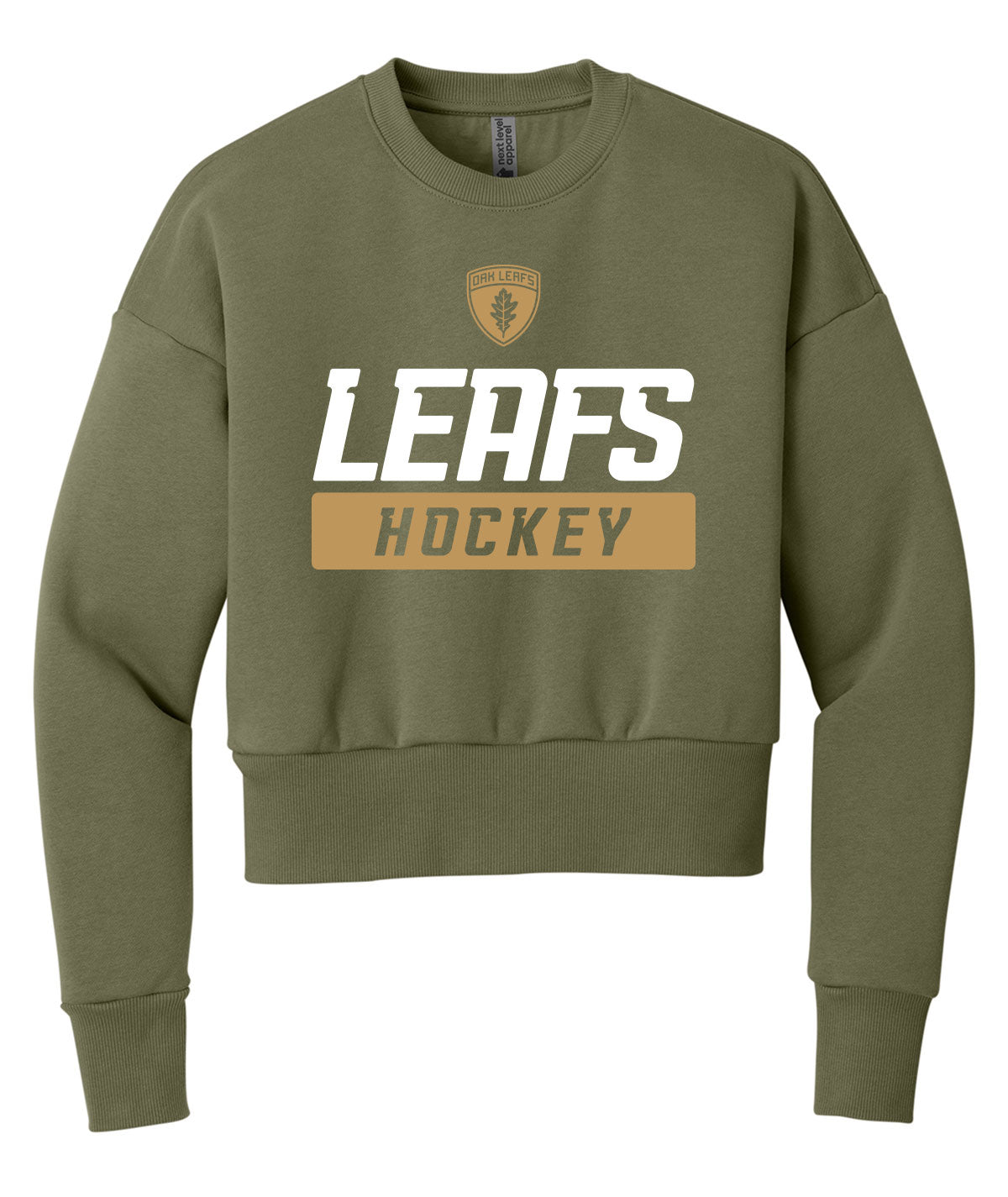 Oak Leafs Womens Customizable Cozy Crewneck