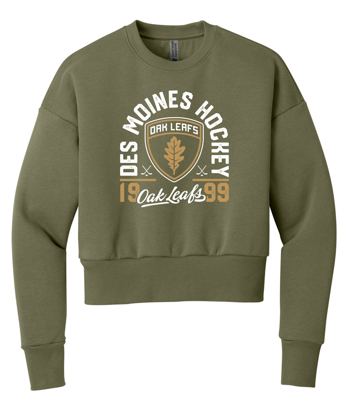 Oak Leafs Womens Customizable Cozy Crewneck