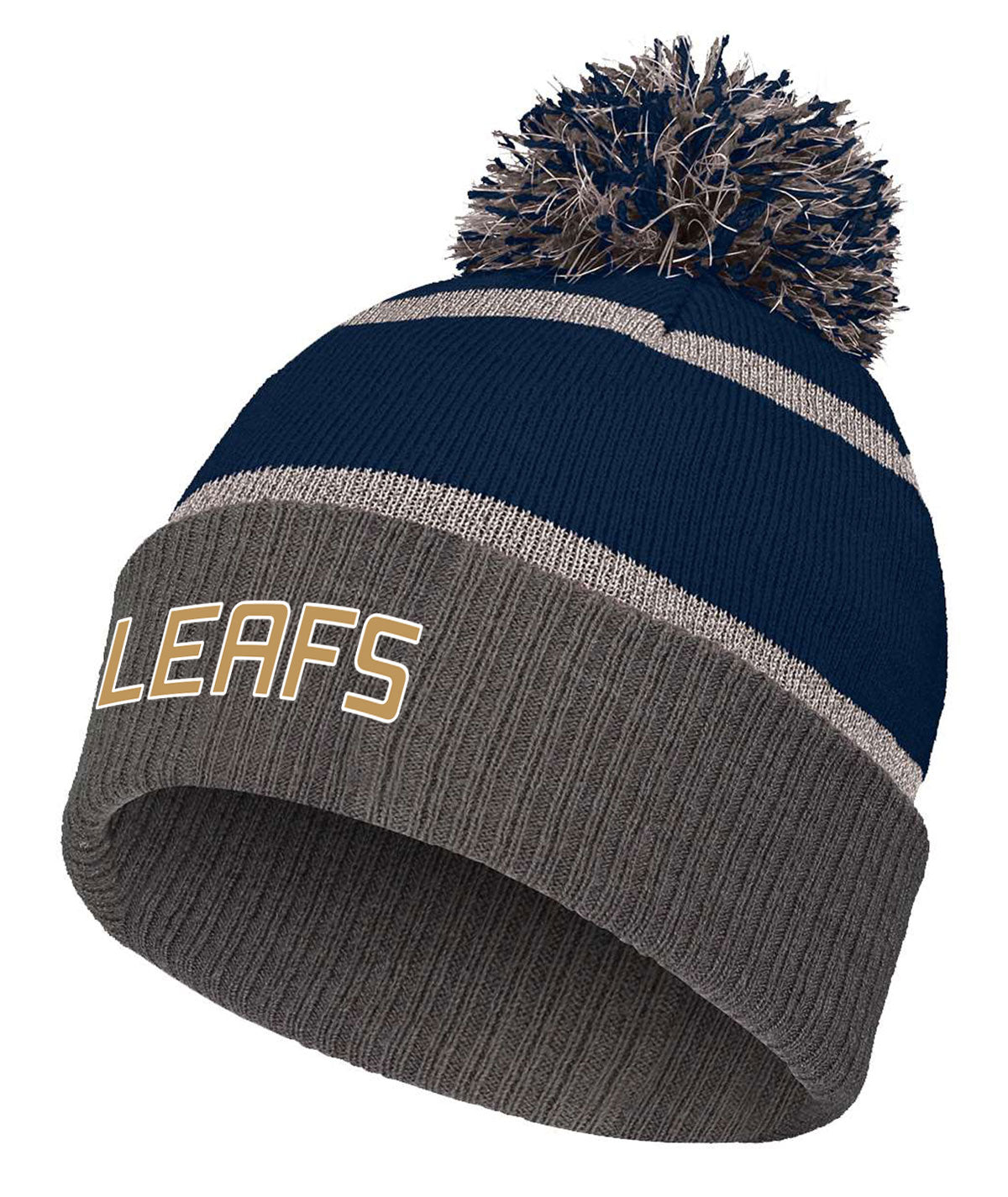 Oak Leafs Reflective Pom Beanie
