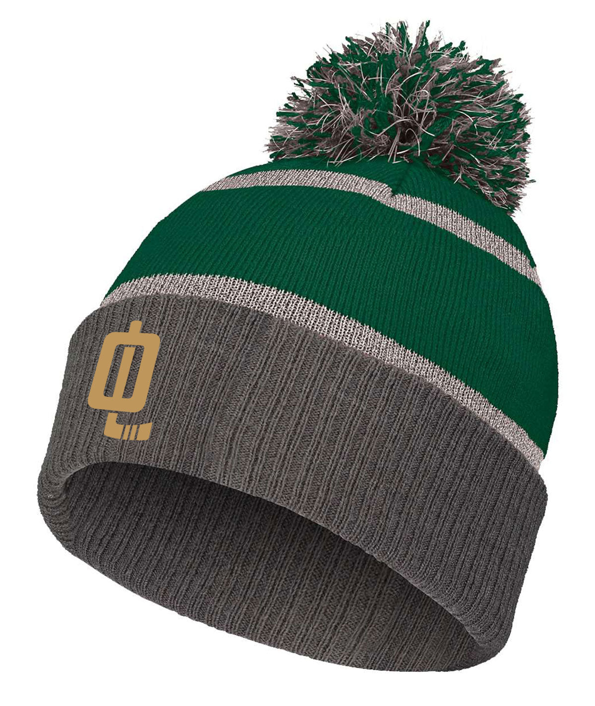 Oak Leafs Reflective Pom Beanie