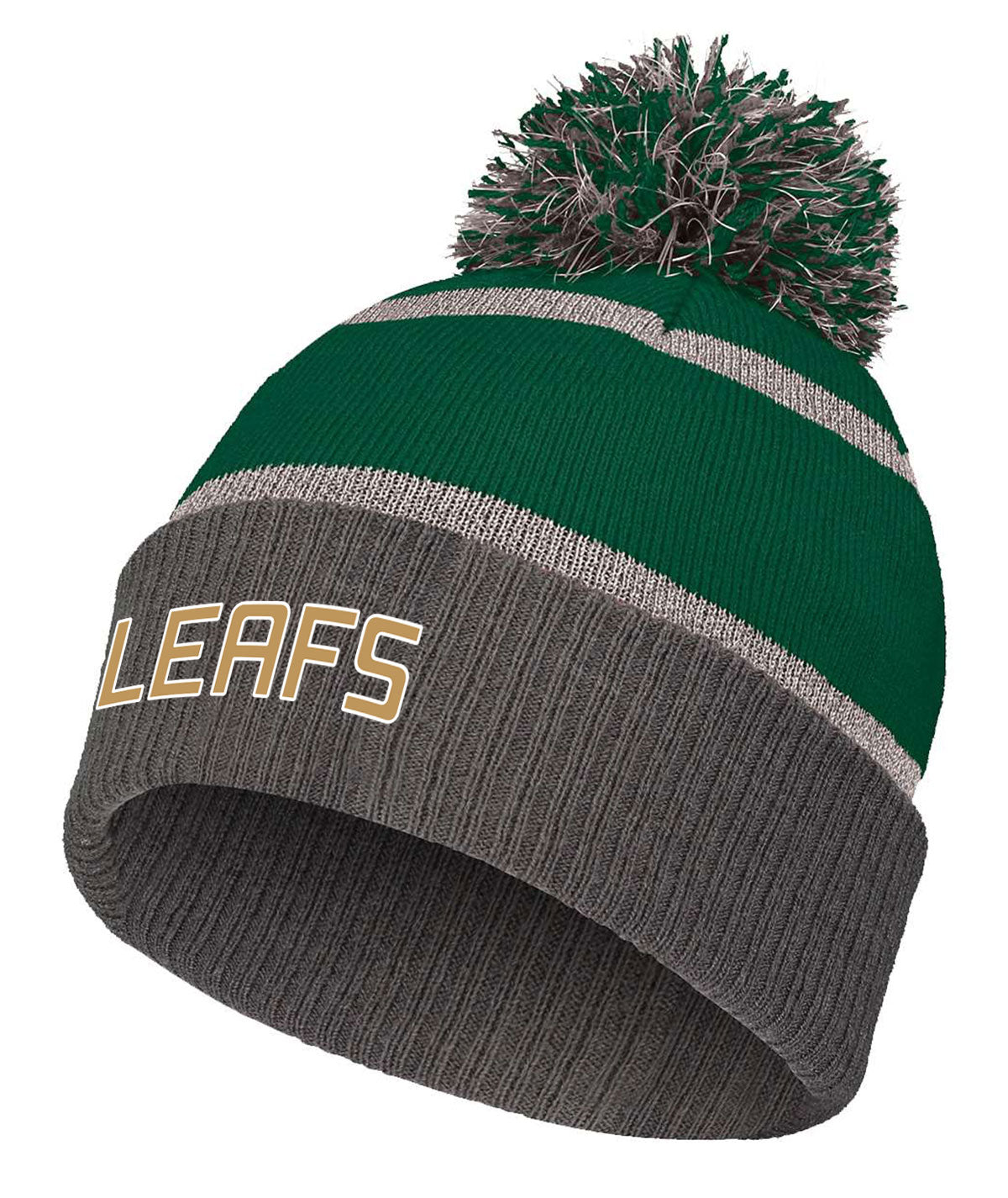 Oak Leafs Reflective Pom Beanie