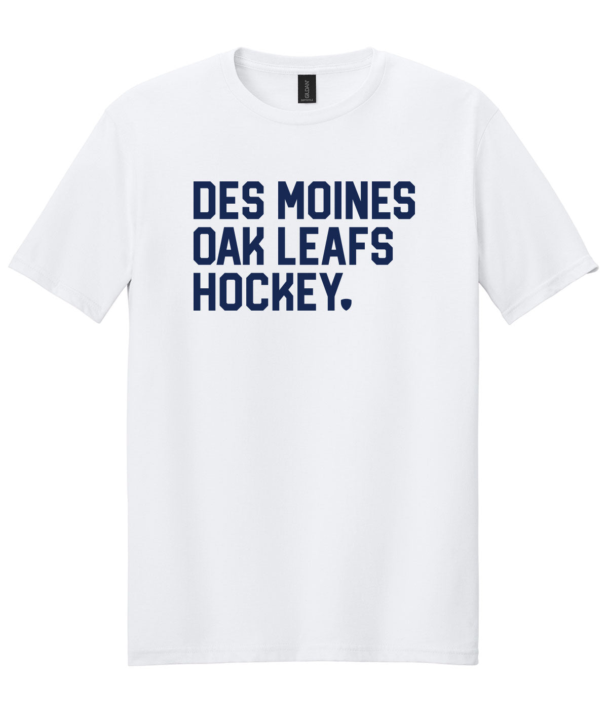 Des Moines Oak Leafs Stacked Soft Tee