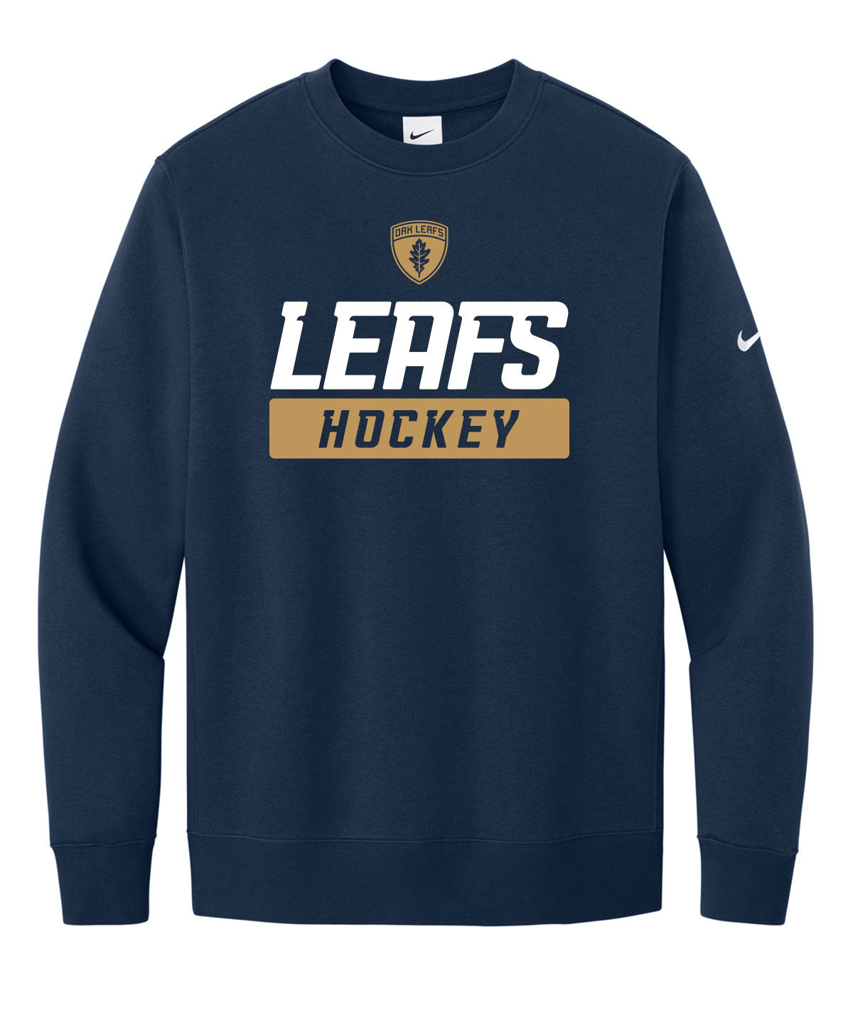 Oak Leafs Customizable Nike Crewneck Fleece