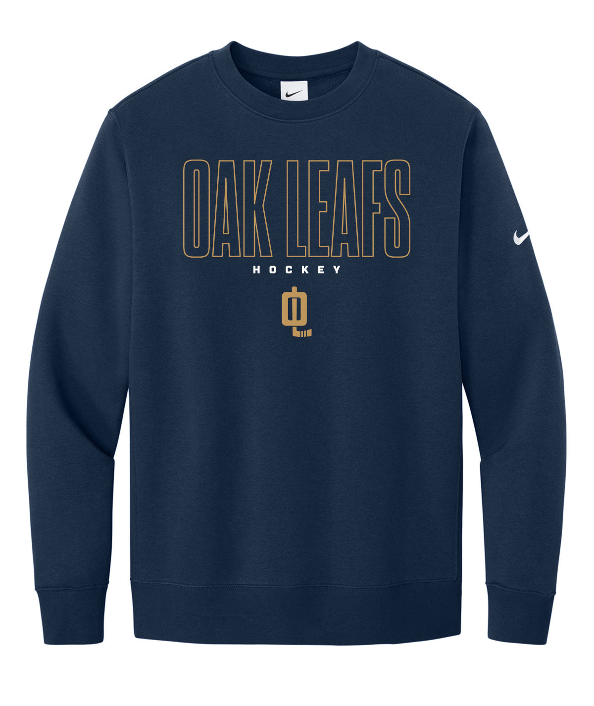 Oak Leafs Customizable Nike Crewneck Fleece