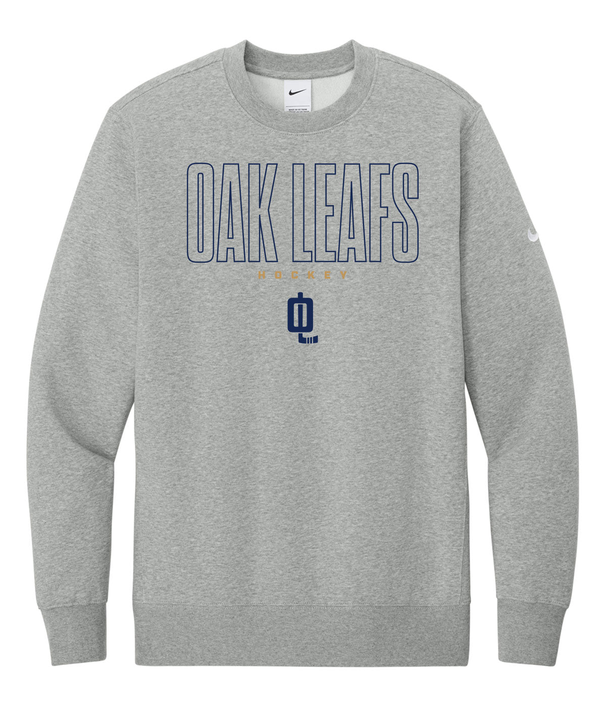 Oak Leafs Customizable Nike Crewneck Fleece