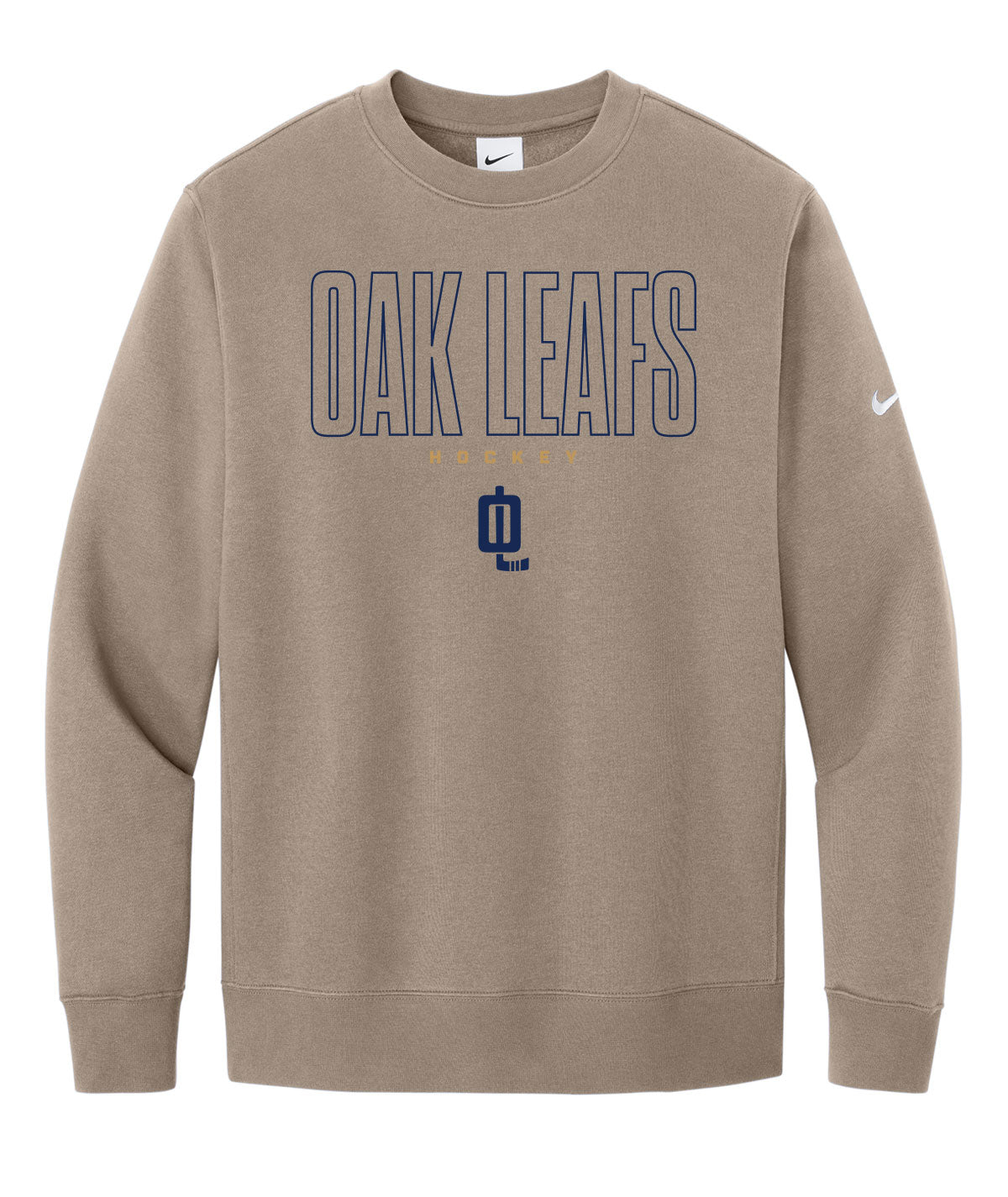 Oak Leafs Customizable Nike Crewneck Fleece
