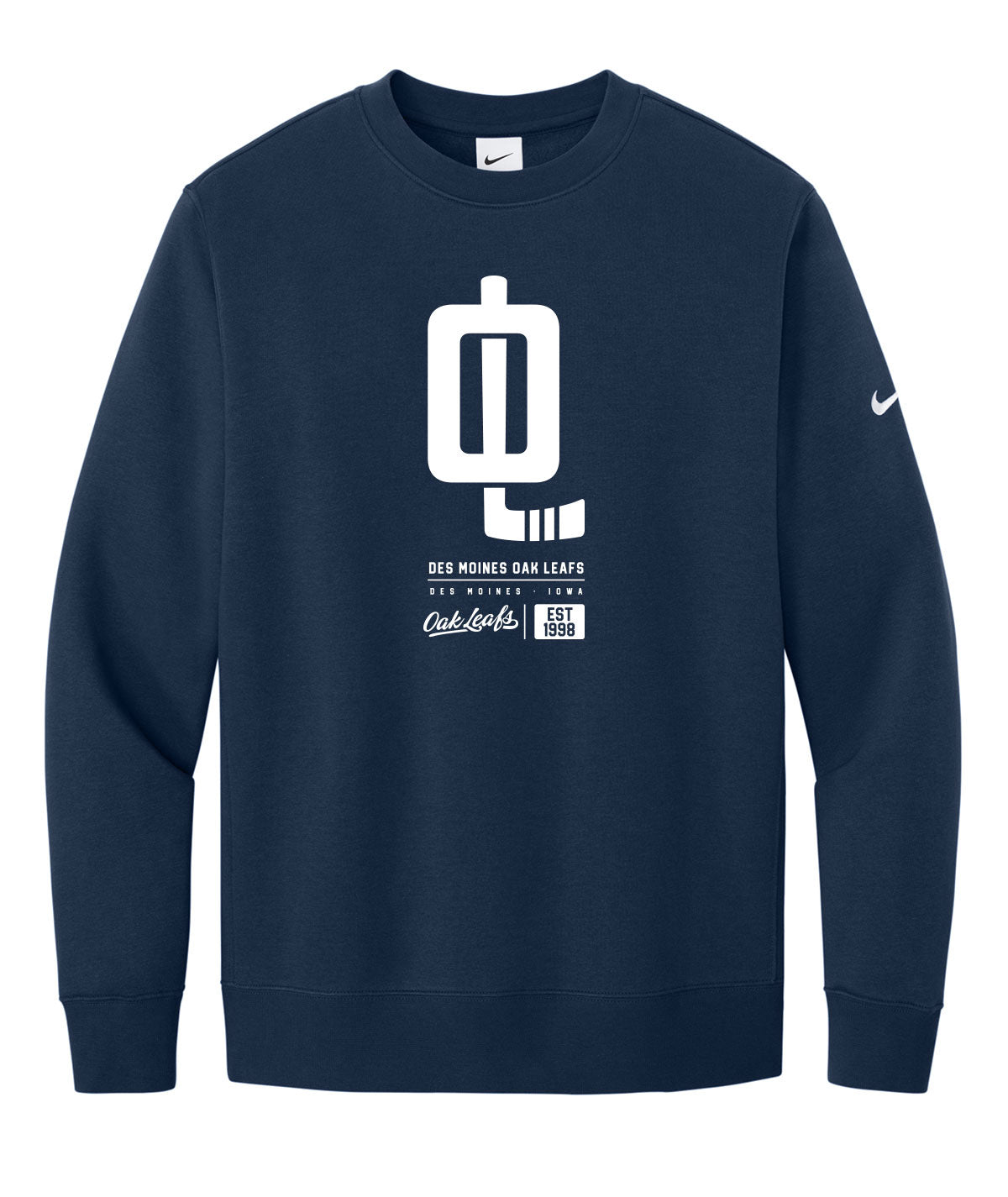 Oak Leafs Customizable Nike Crewneck Fleece