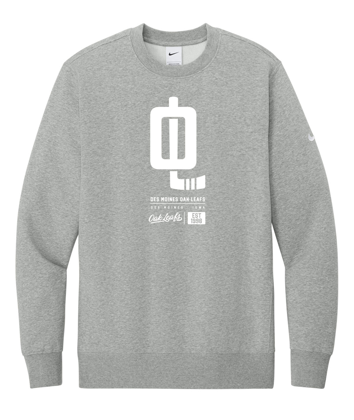 Oak Leafs Customizable Nike Crewneck Fleece