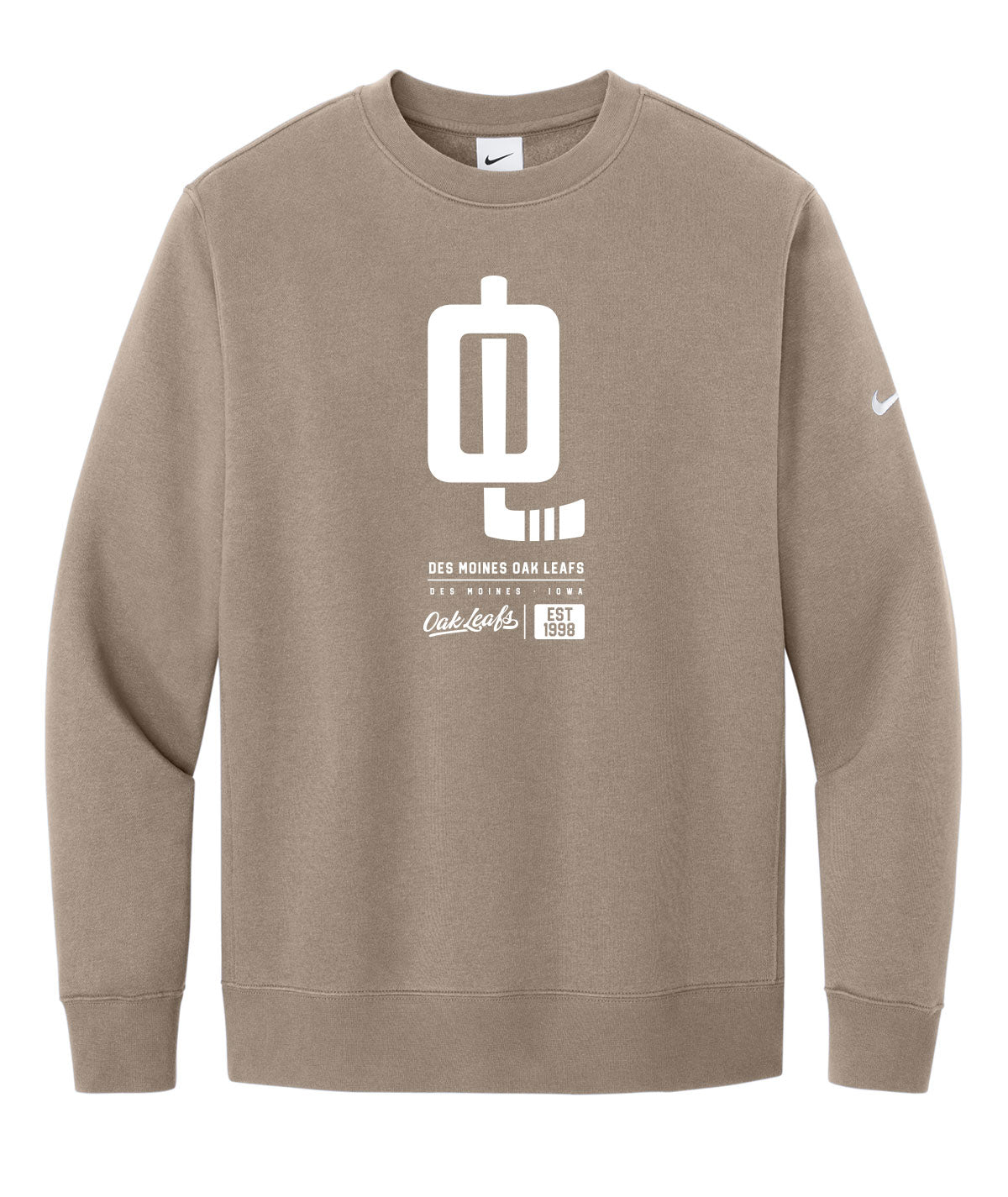 Oak Leafs Customizable Nike Crewneck Fleece