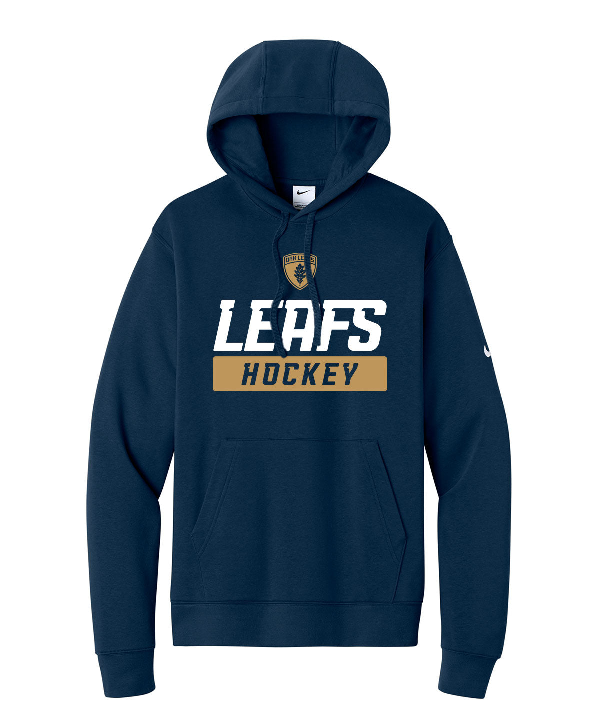 Oak Leafs Customizable Nike Fleece Hoodie