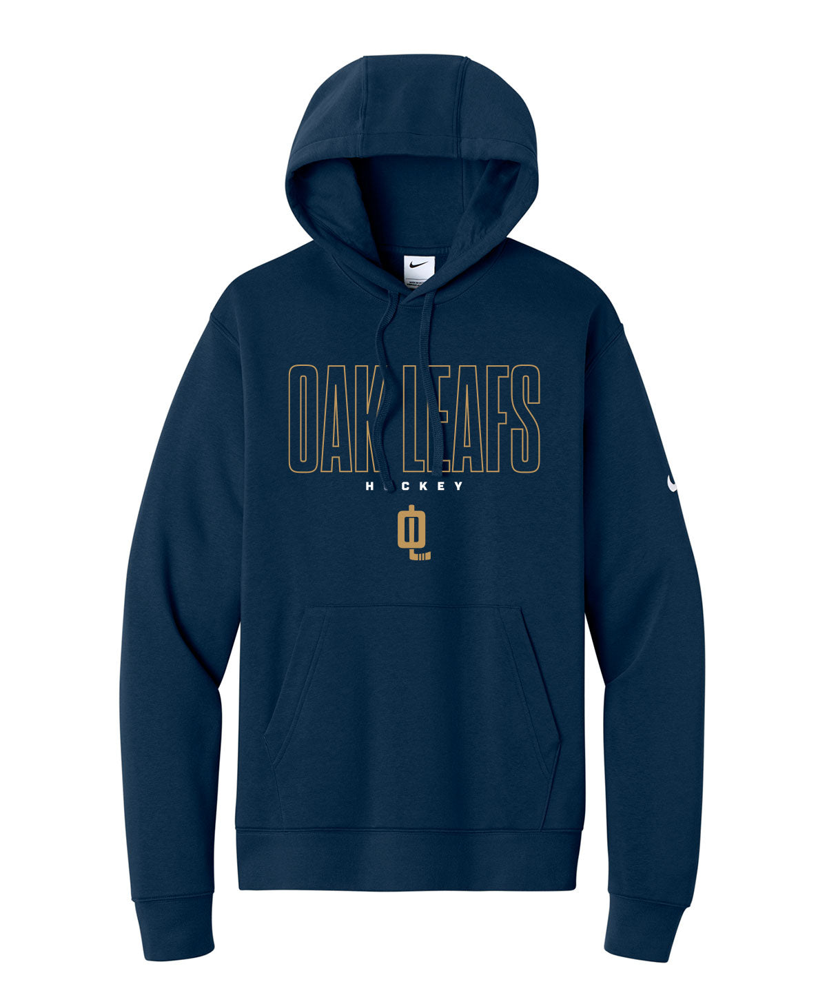 Oak Leafs Customizable Nike Fleece Hoodie