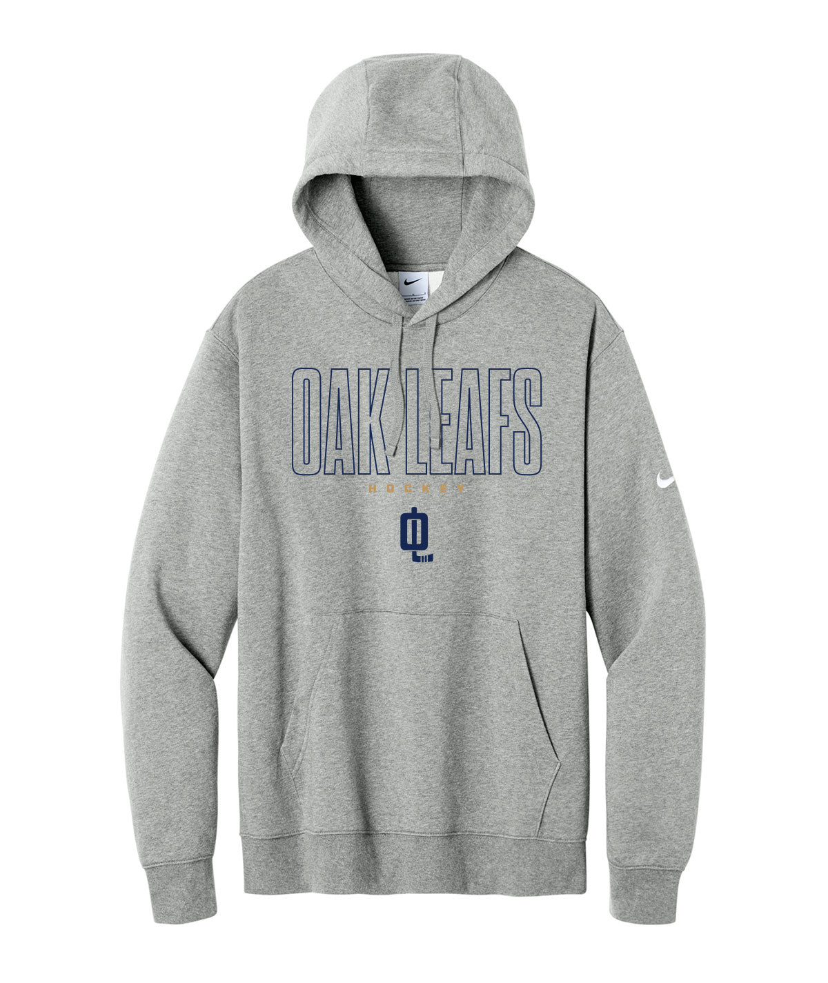 Oak Leafs Customizable Nike Fleece Hoodie