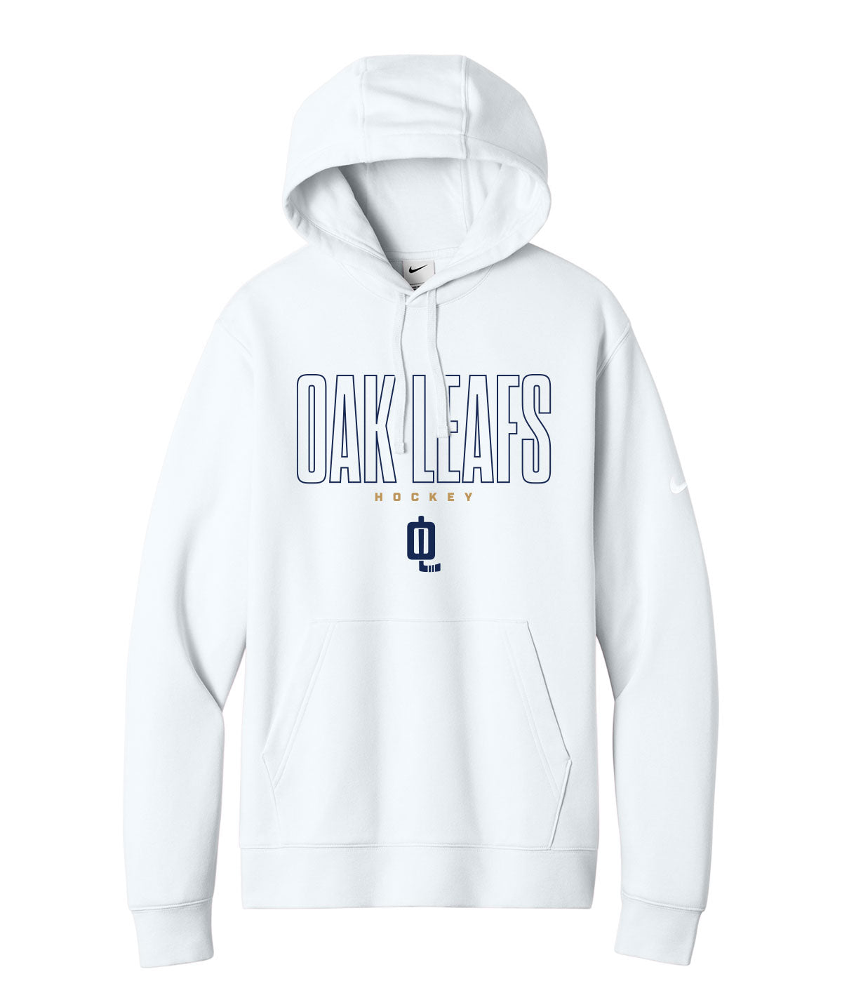 Oak Leafs Customizable Nike Fleece Hoodie
