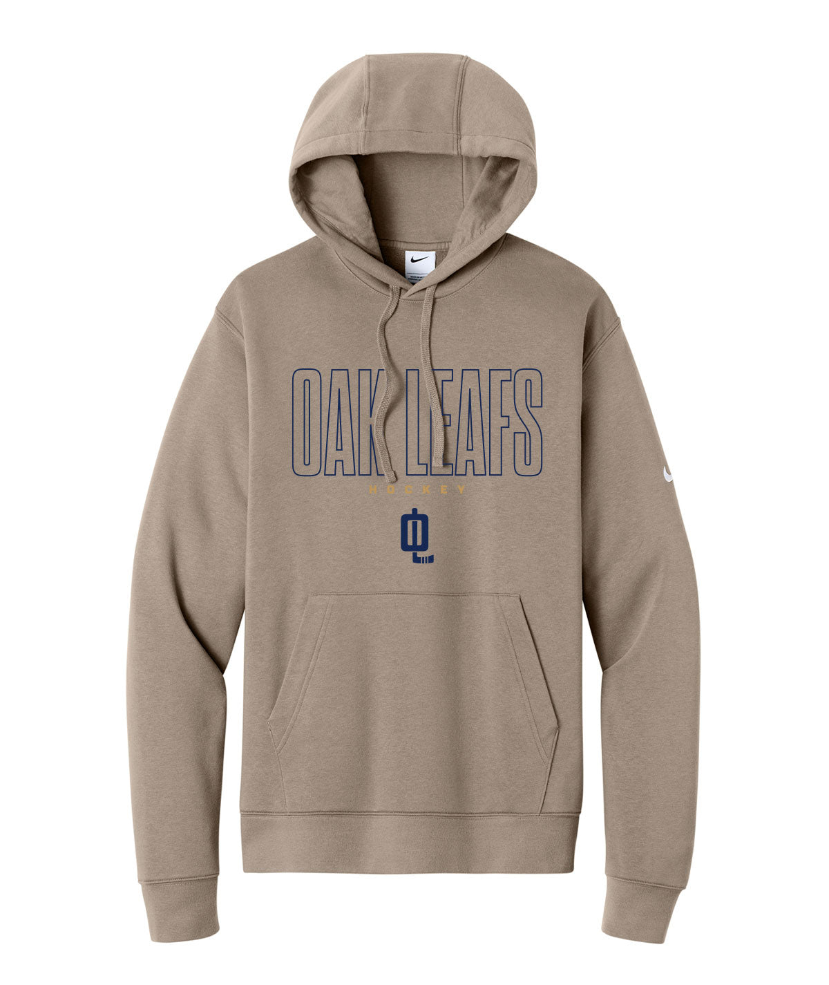 Oak Leafs Customizable Nike Fleece Hoodie