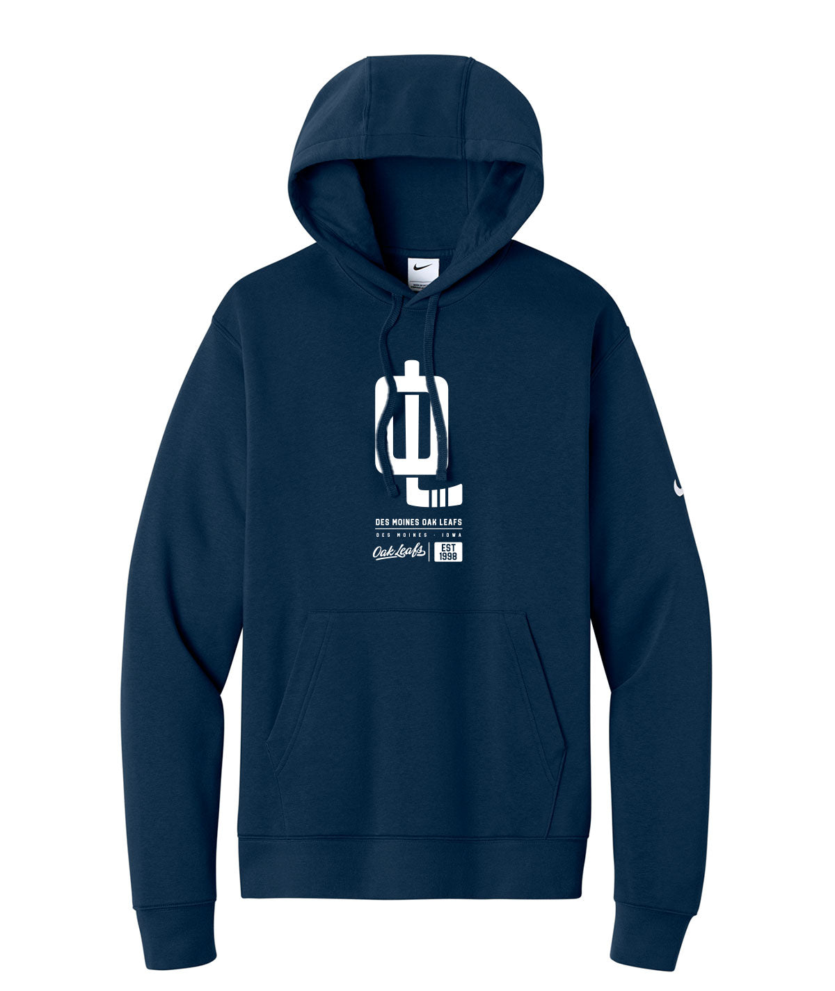 Oak Leafs Customizable Nike Fleece Hoodie