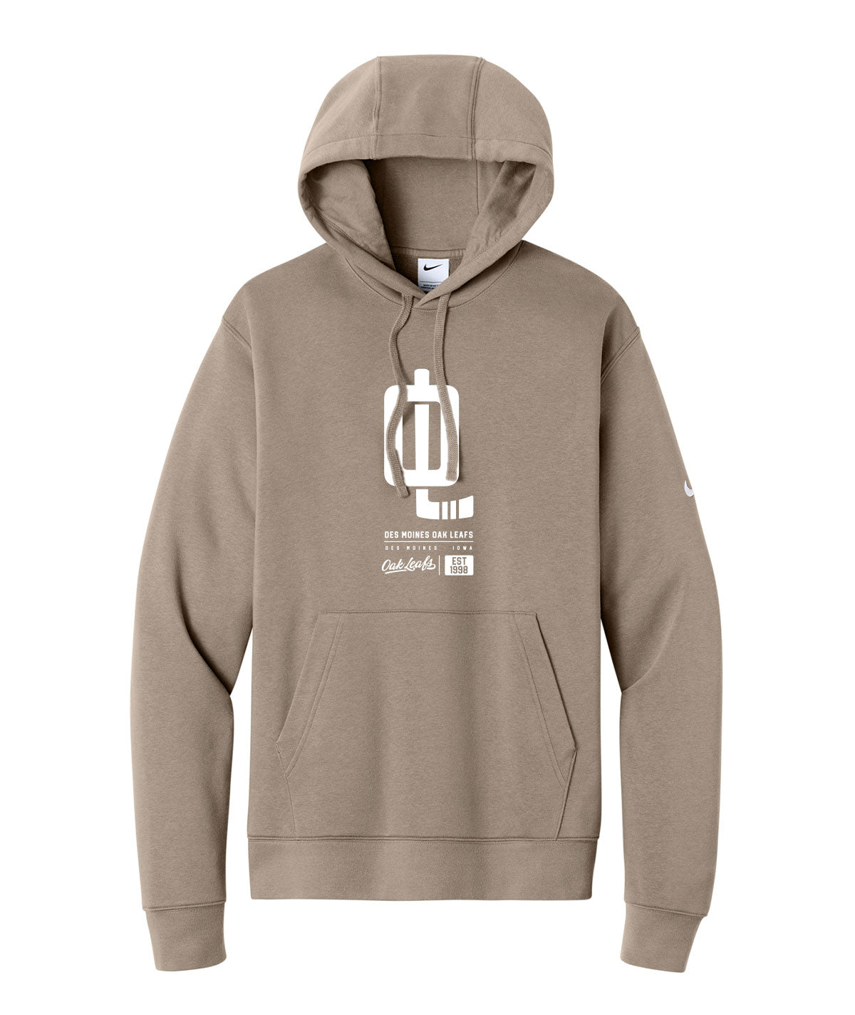 Oak Leafs Customizable Nike Fleece Hoodie