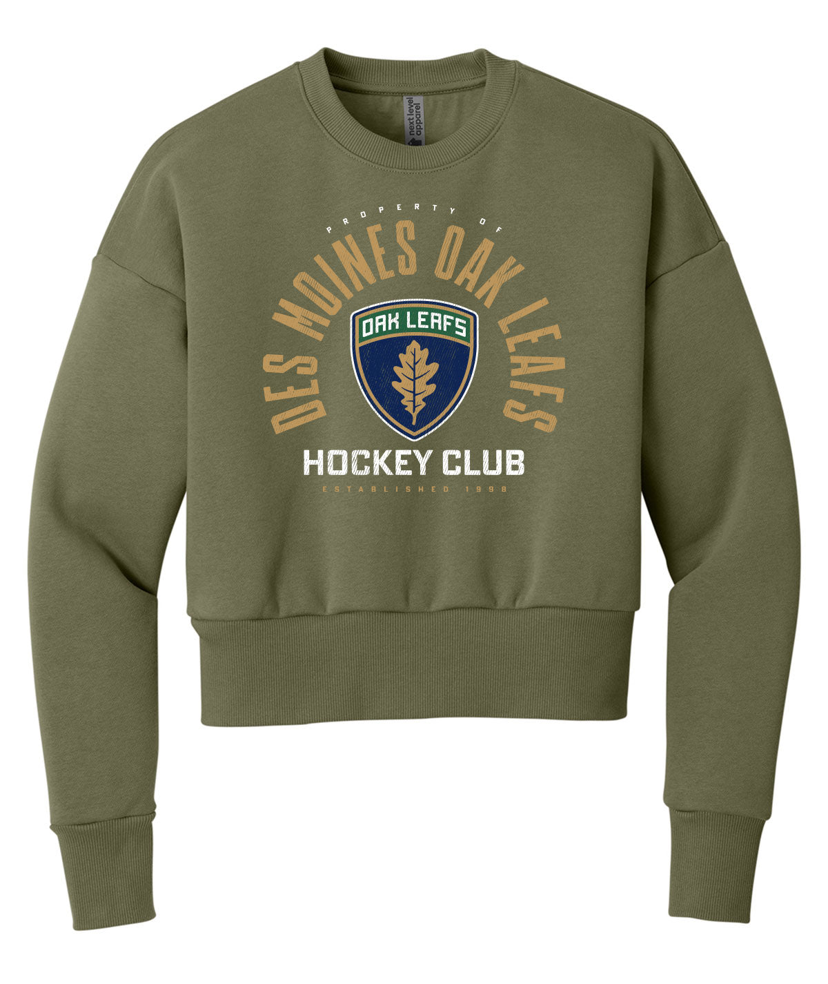 Oak Leafs Womens Customizable Cozy Crewneck