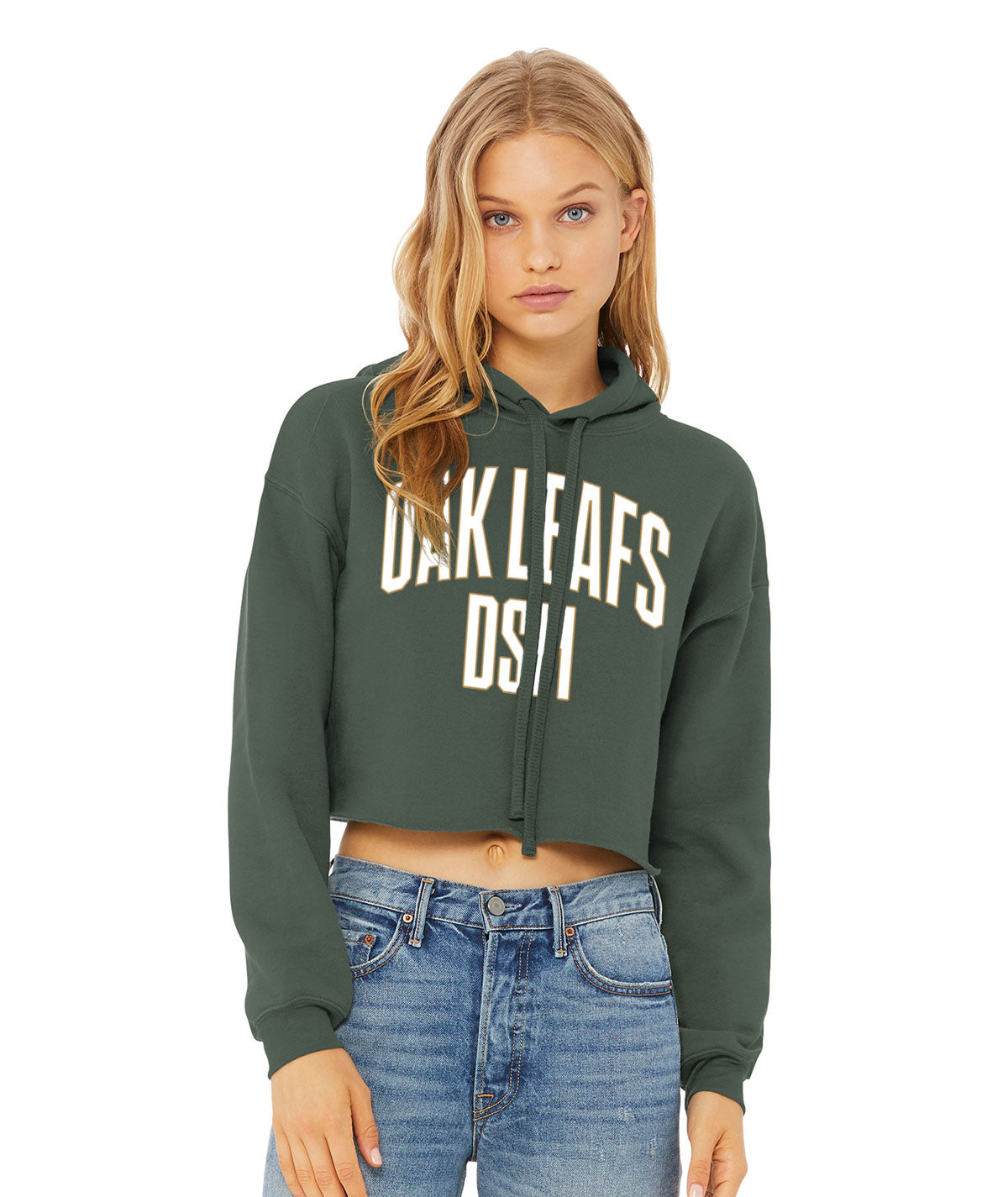Oak Leafs DSM Women's Cropped Fleece Hoodie