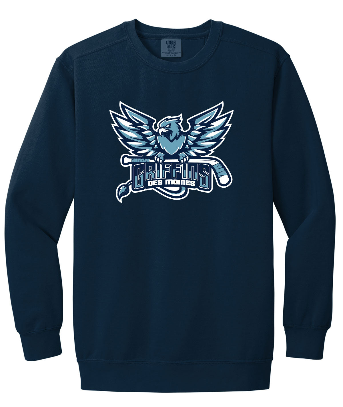 Des Moines Griffins Comfort Colors Crewneck Sweatshirt