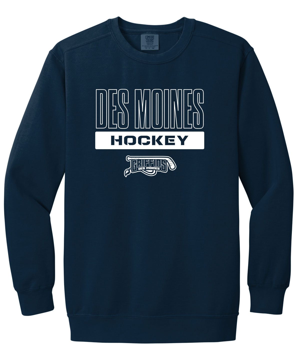 Des Moines Griffins Comfort Colors Crewneck Sweatshirt