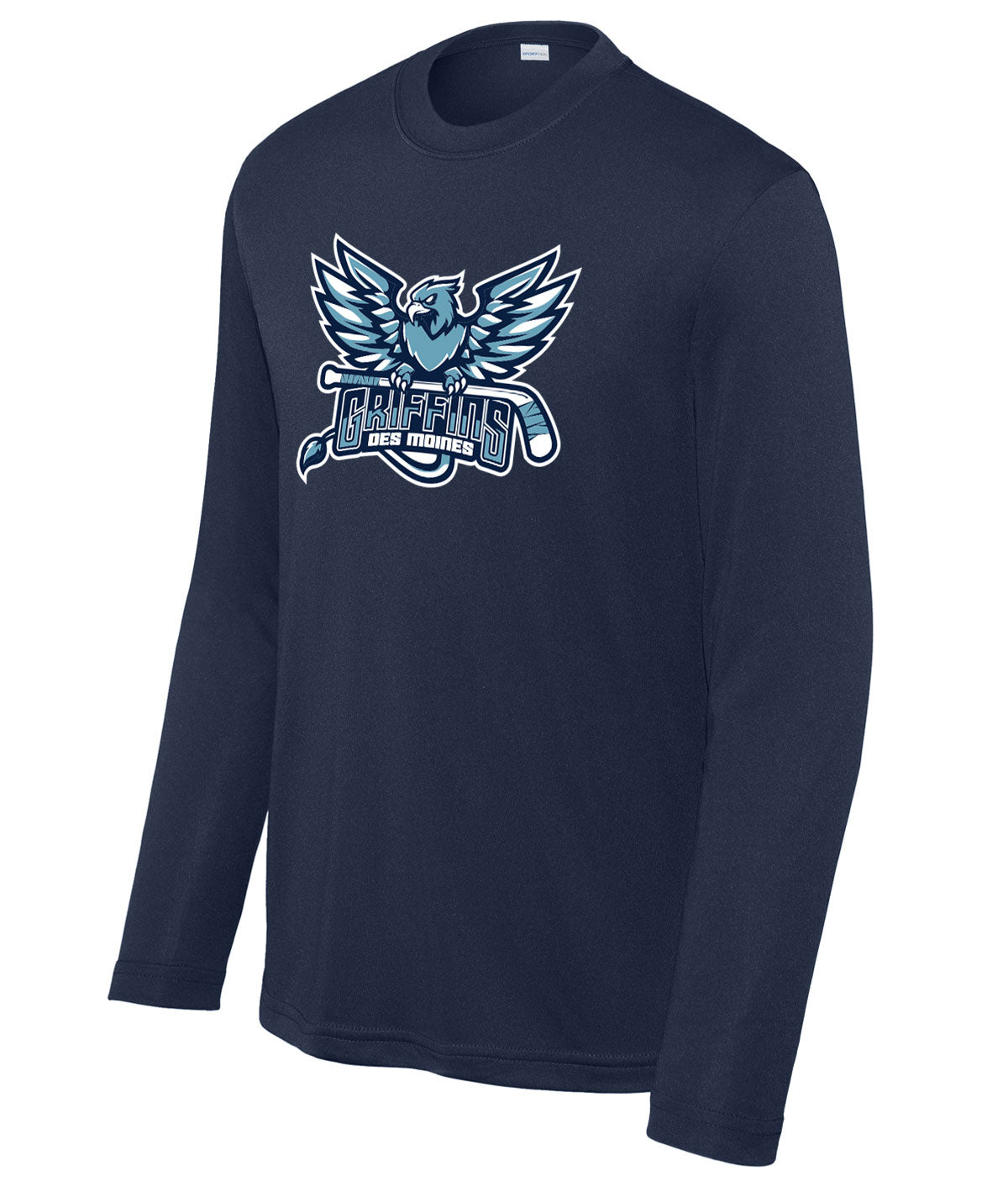 Des Moines Griffins Youth Long-Sleeve Performance Tee