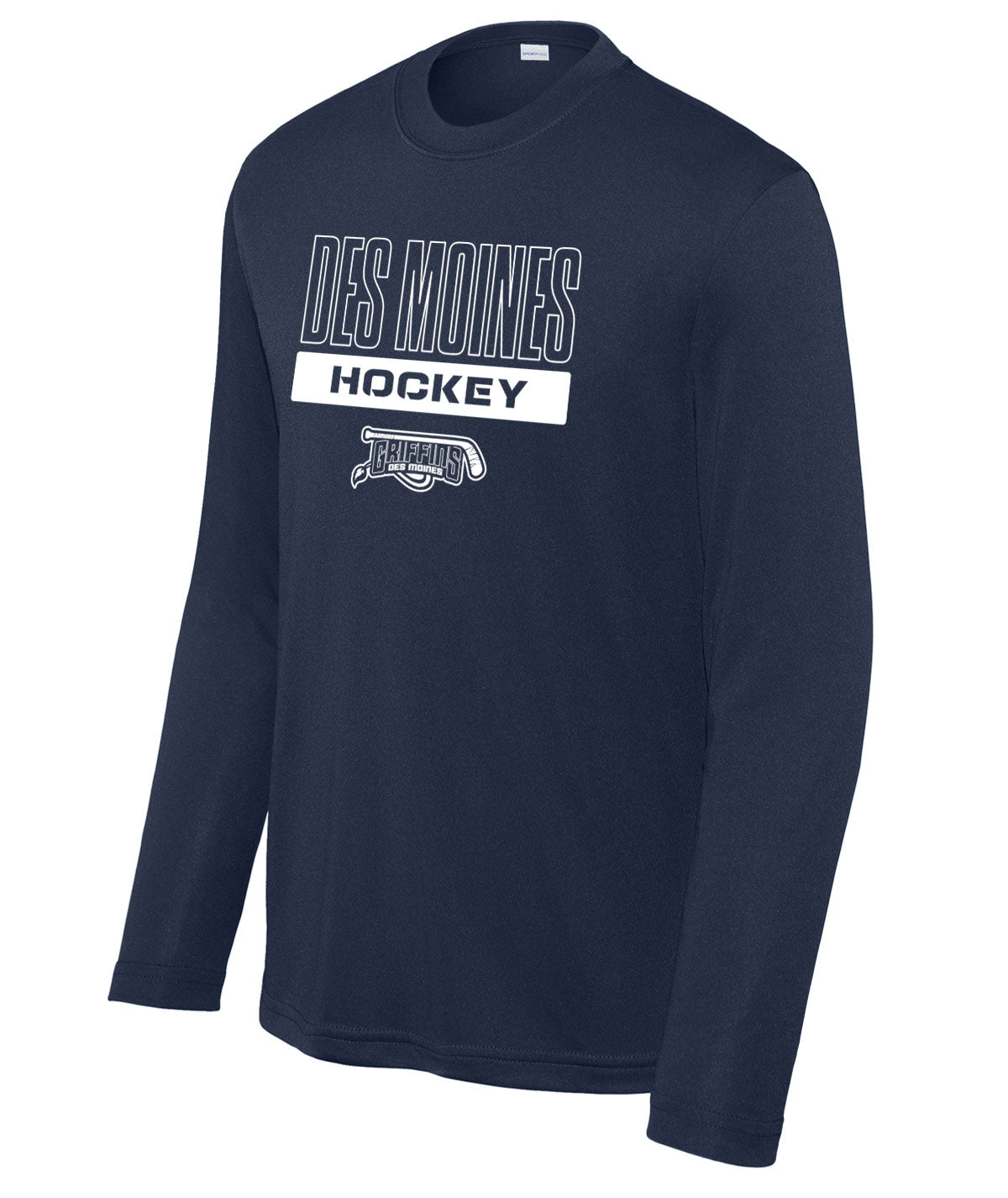 Des Moines Griffins Youth Long-Sleeve Performance Tee