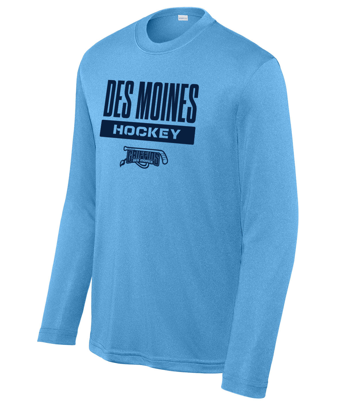 Des Moines Griffins Youth Long-Sleeve Performance Tee