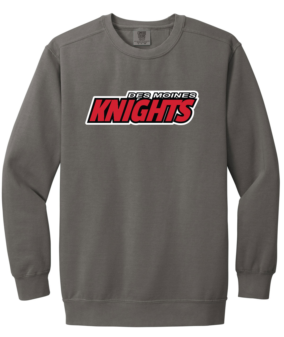 Des Moines Knights Comfort Colors Crewneck Sweatshirt