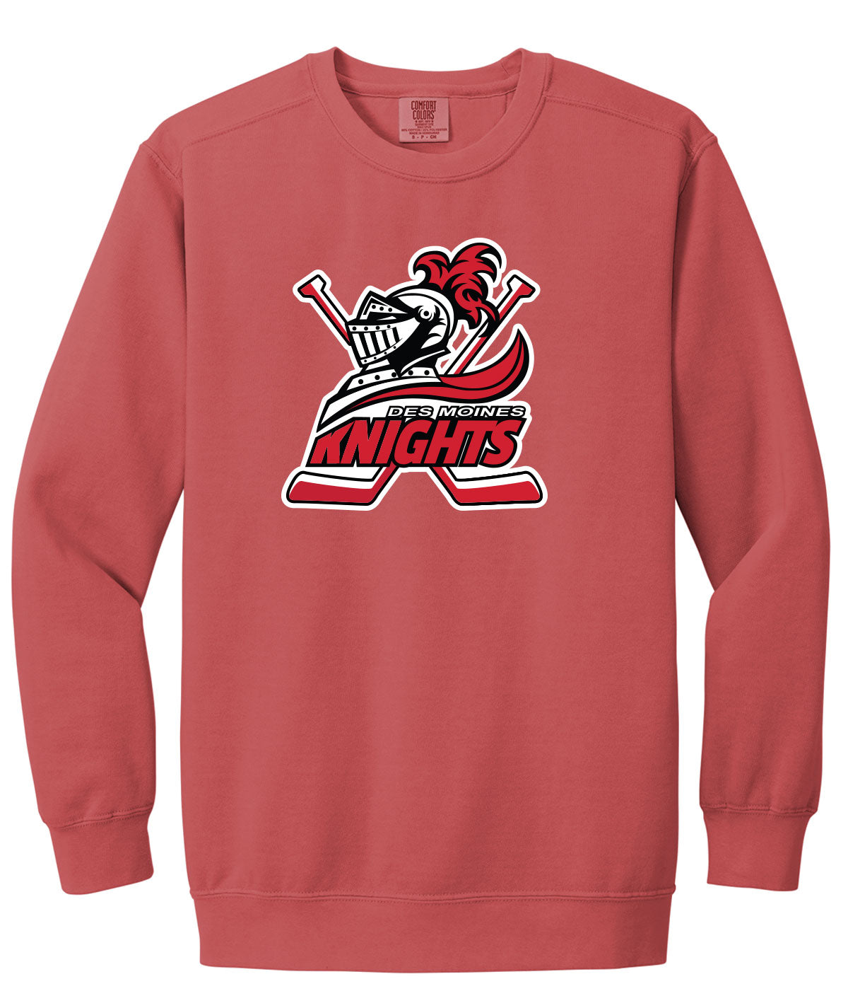 Des Moines Knights Comfort Colors Crewneck Sweatshirt