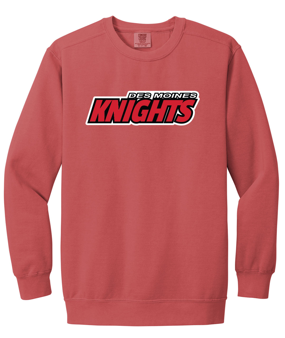 Des Moines Knights Comfort Colors Crewneck Sweatshirt