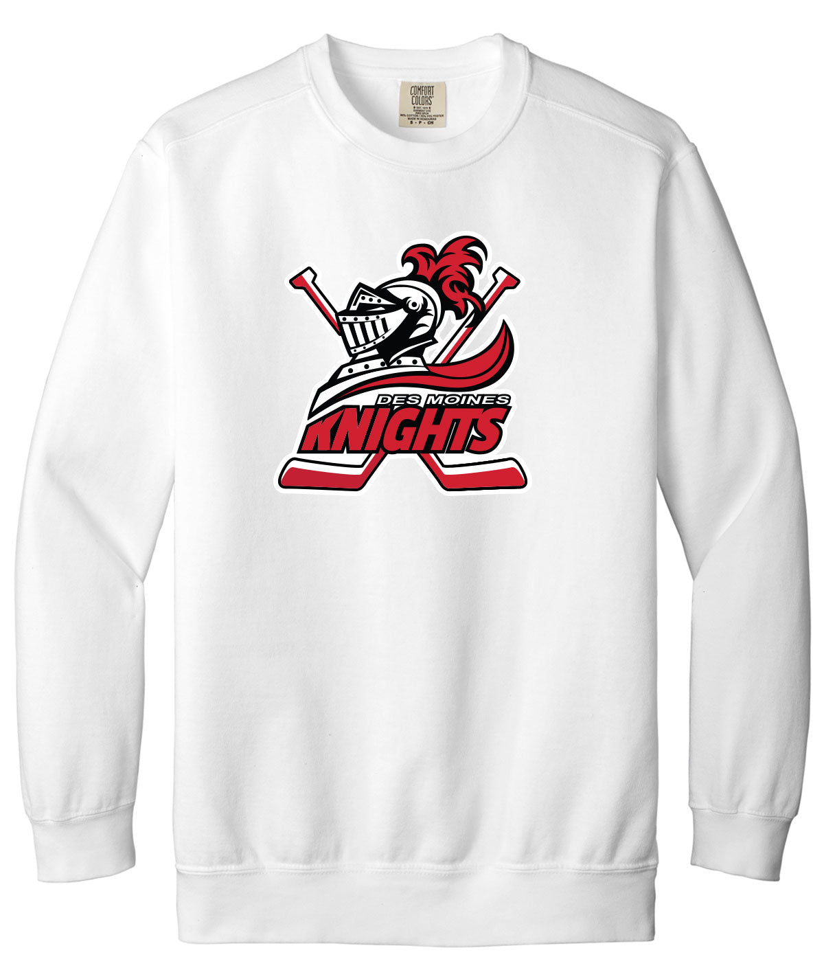 Des Moines Knights Comfort Colors Crewneck Sweatshirt