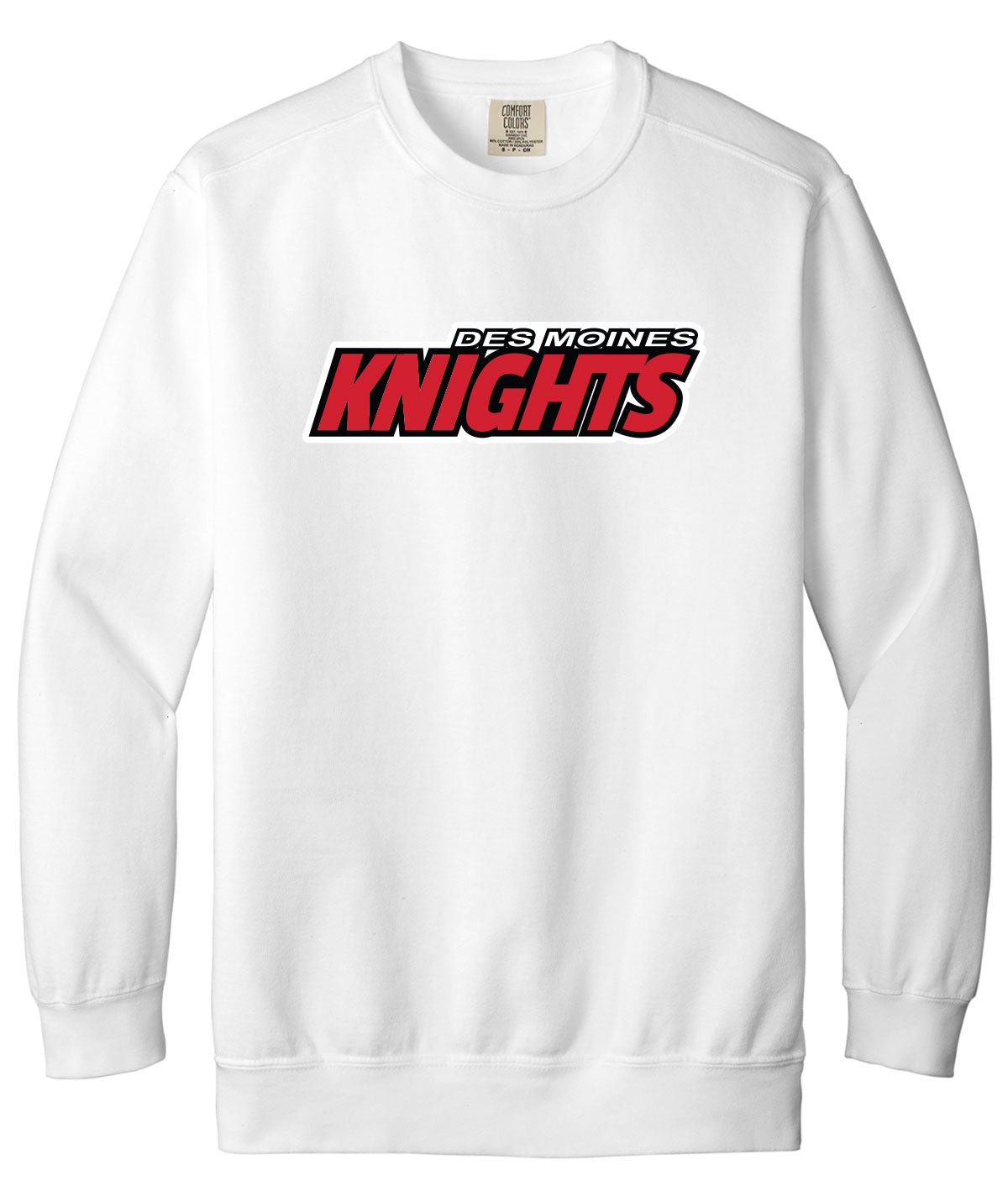 Des Moines Knights Comfort Colors Crewneck Sweatshirt