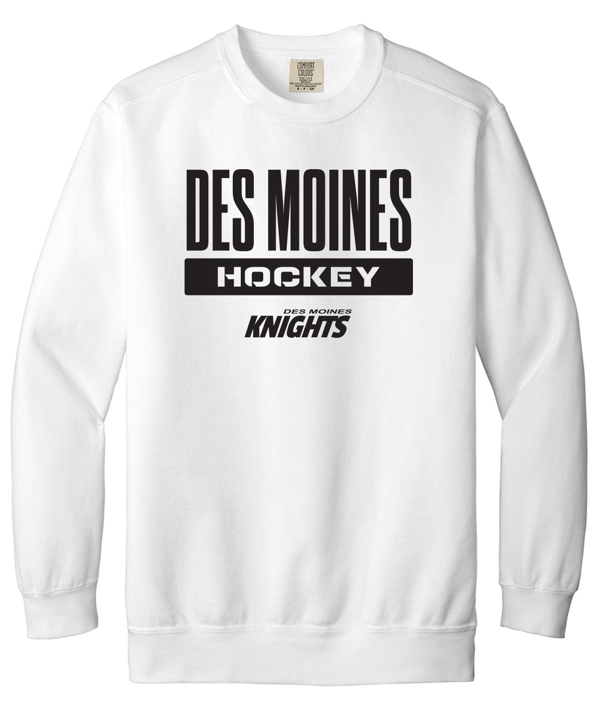 Des Moines Knights Comfort Colors Crewneck Sweatshirt