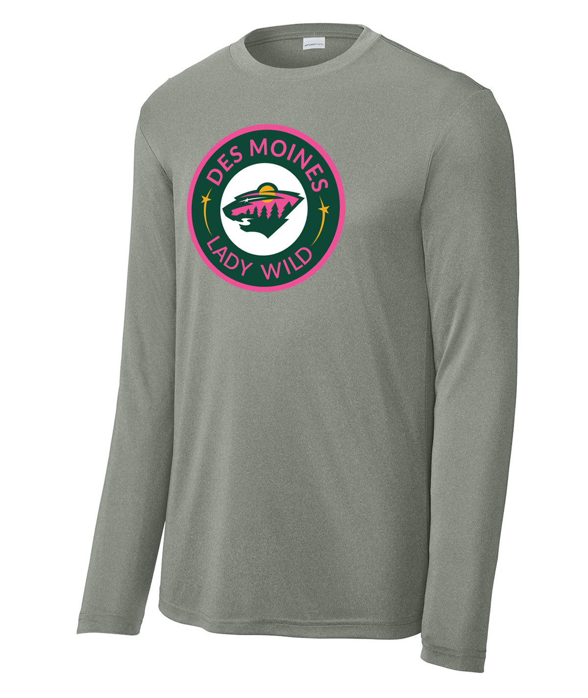 Des Moines Lady Wild Long-Sleeve Performance Tee