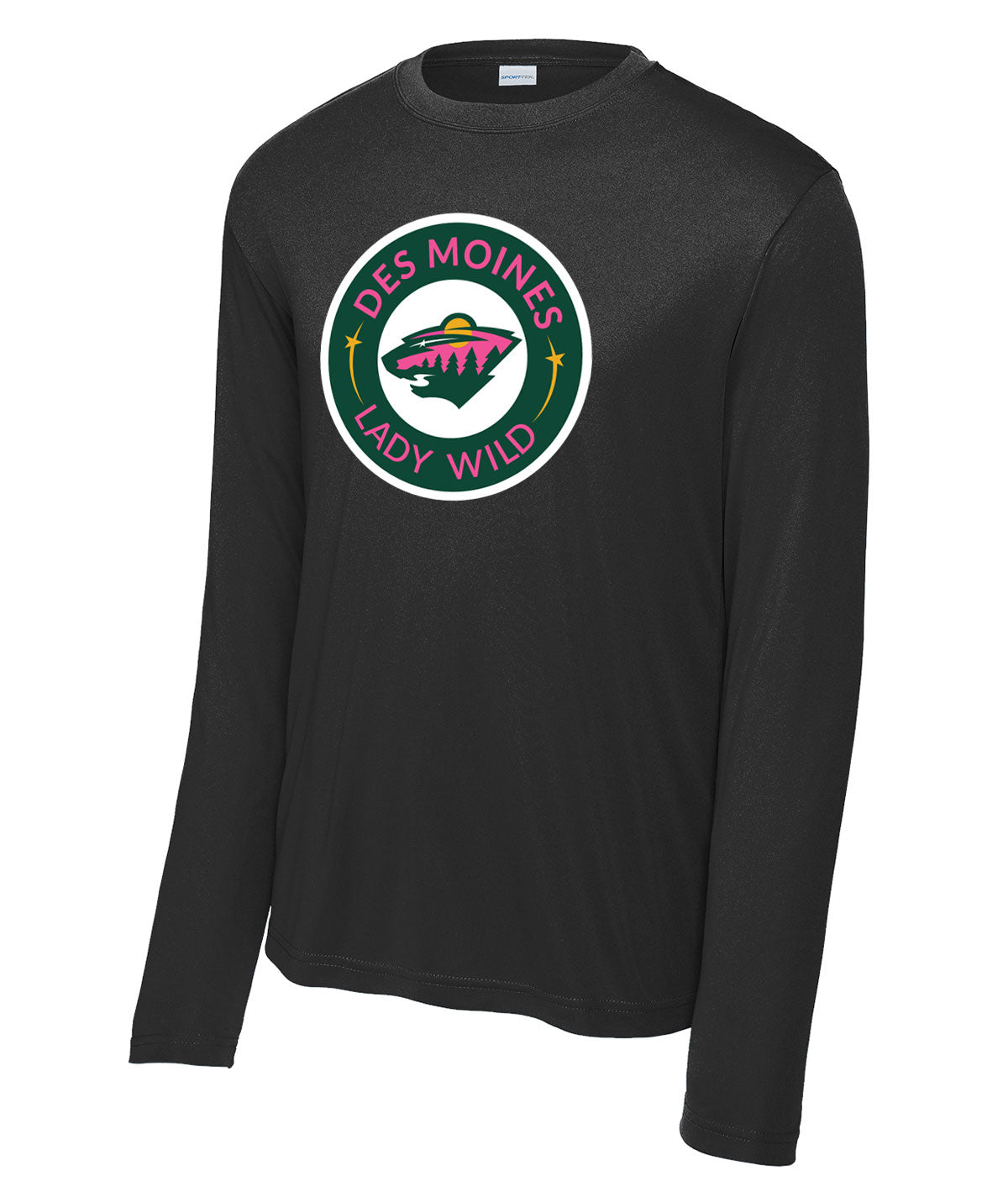 Des Moines Lady Wild Long-Sleeve Performance Tee