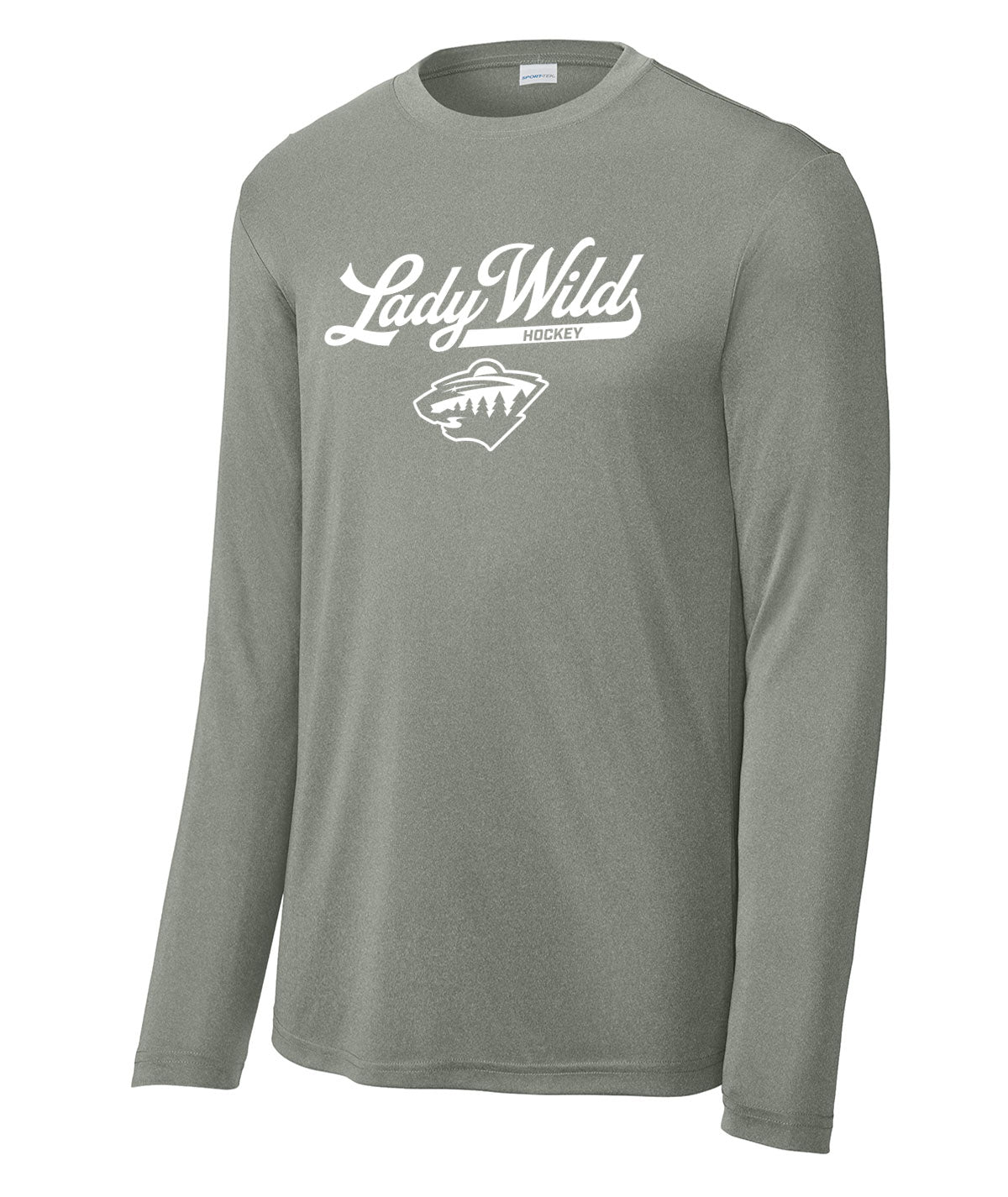 Des Moines Lady Wild Script Long-Sleeve Performance Tee