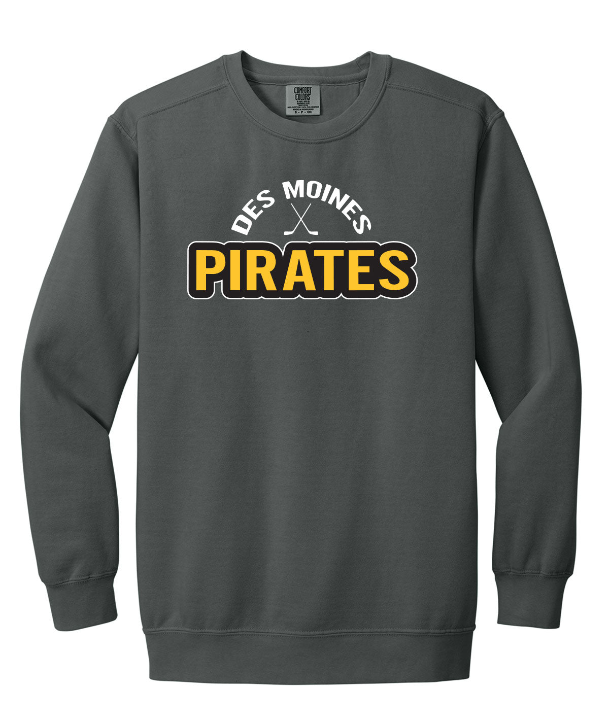 Des Moines Pirates Comfort Colors Crewneck Sweatshirt