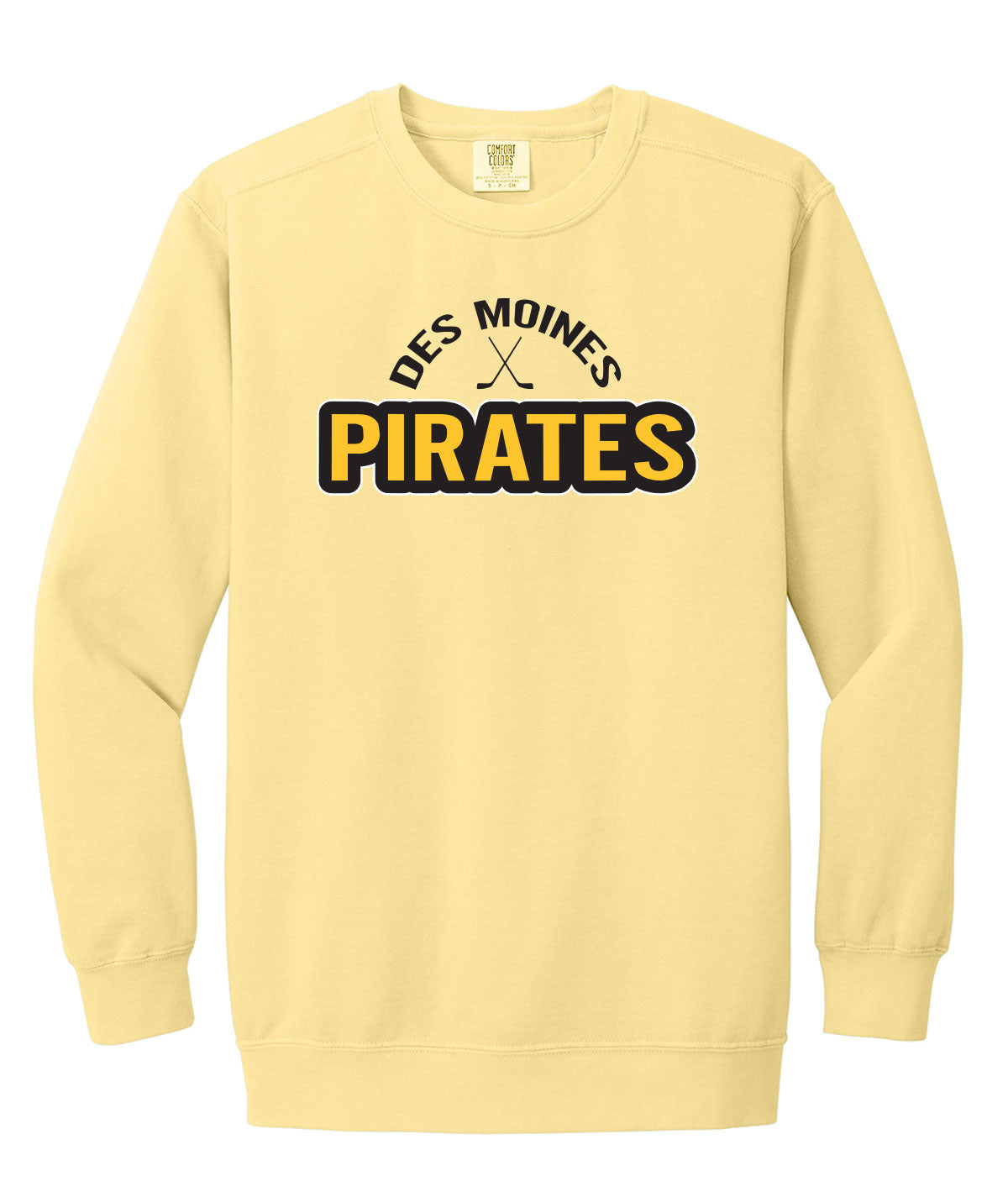 Des Moines Pirates Comfort Colors Crewneck Sweatshirt