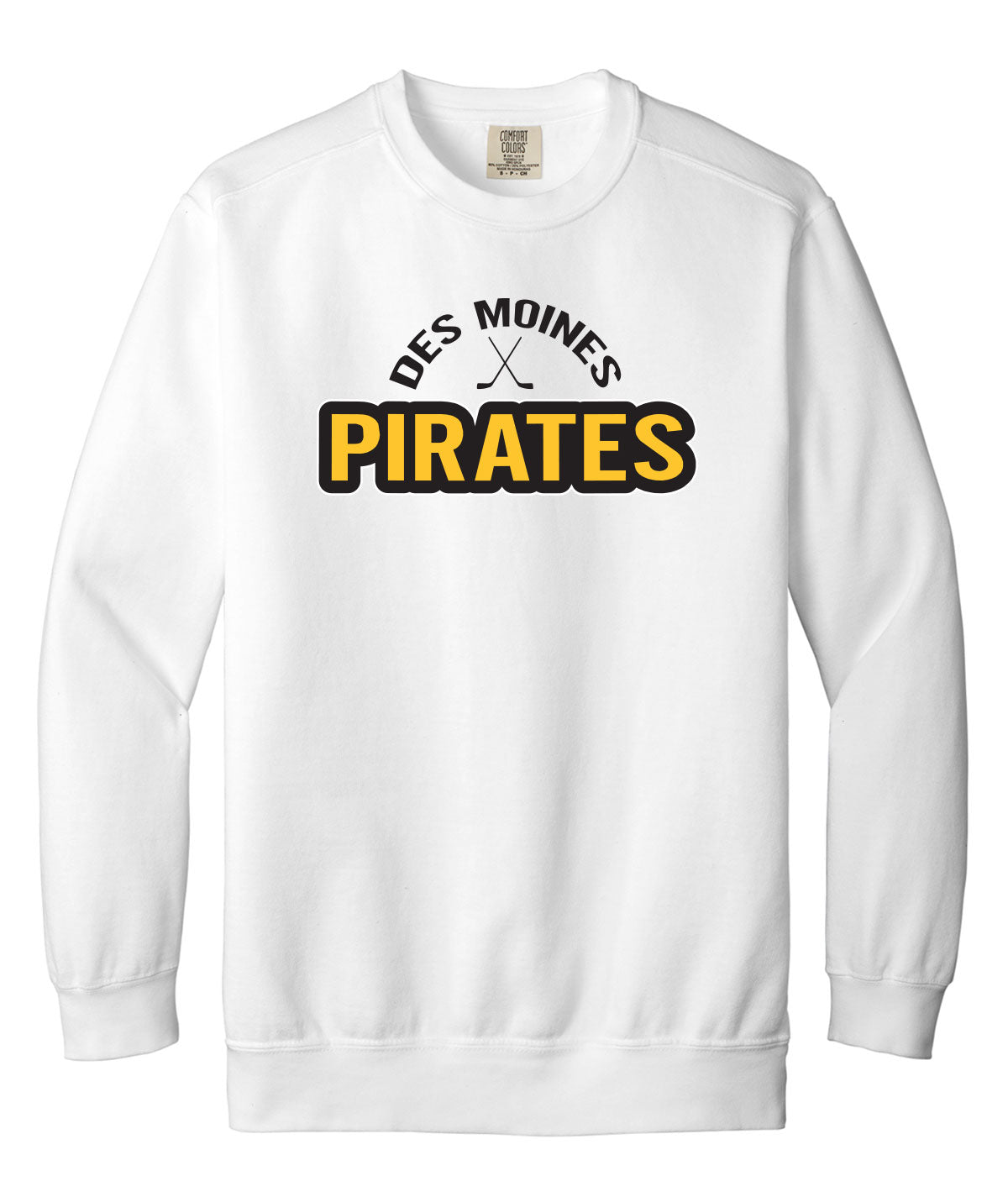 Des Moines Pirates Comfort Colors Crewneck Sweatshirt