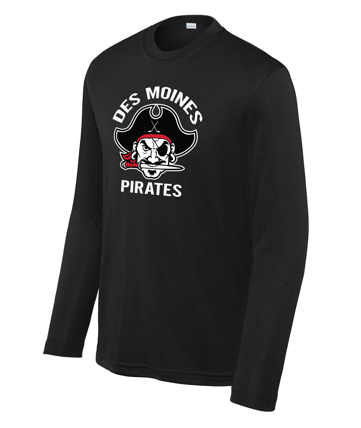 Des Moines Pirates Youth Long-Sleeve Performance Tee