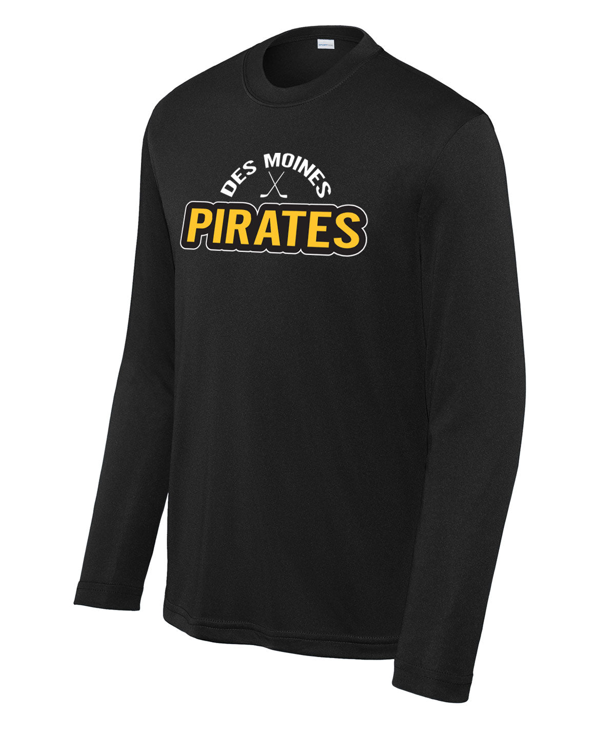 Des Moines Pirates Youth Long-Sleeve Performance Tee