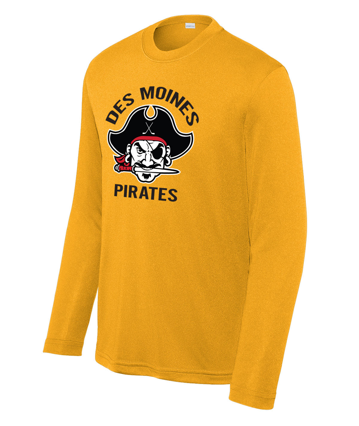 Des Moines Pirates Youth Long-Sleeve Performance Tee