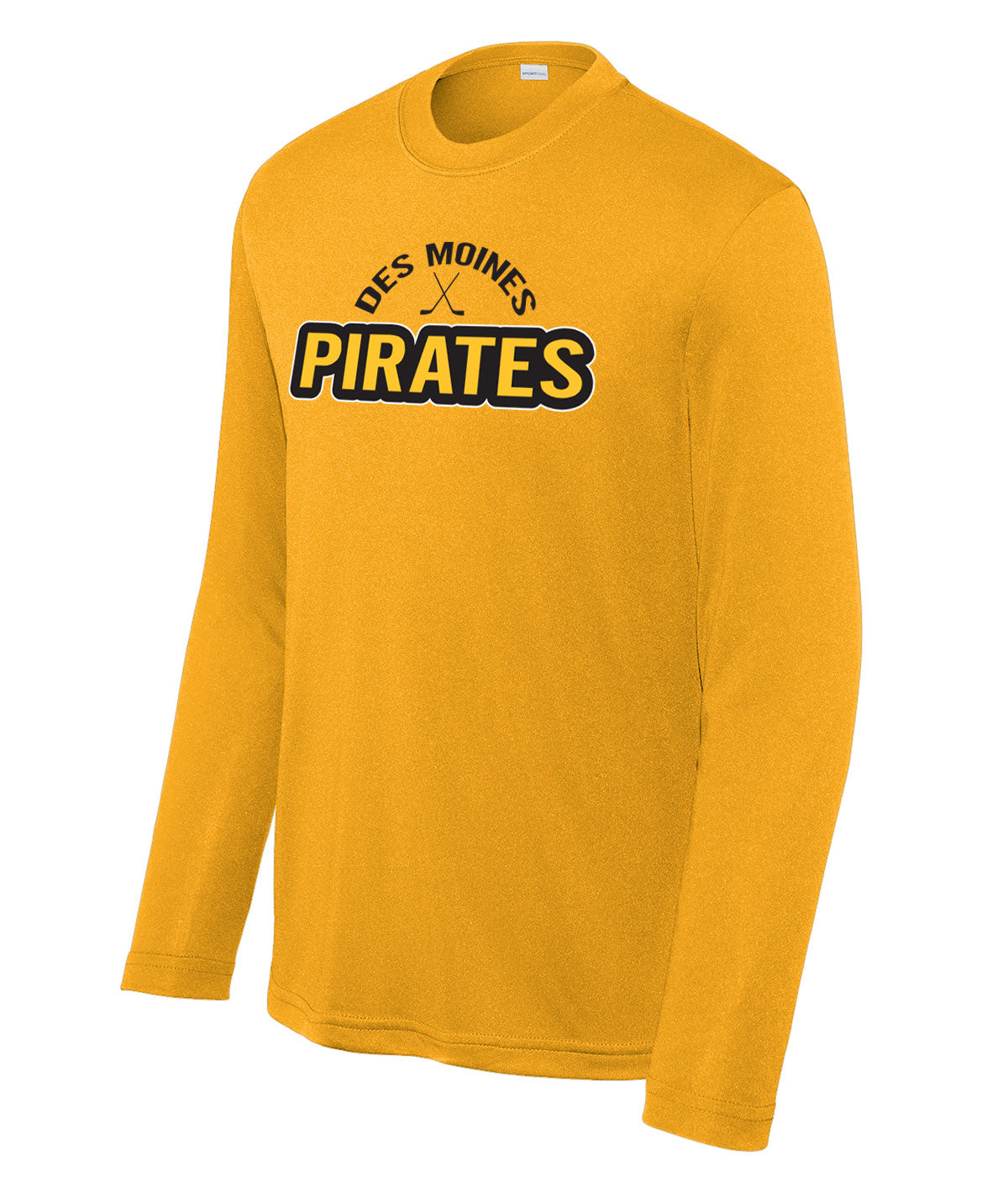 Des Moines Pirates Youth Long-Sleeve Performance Tee