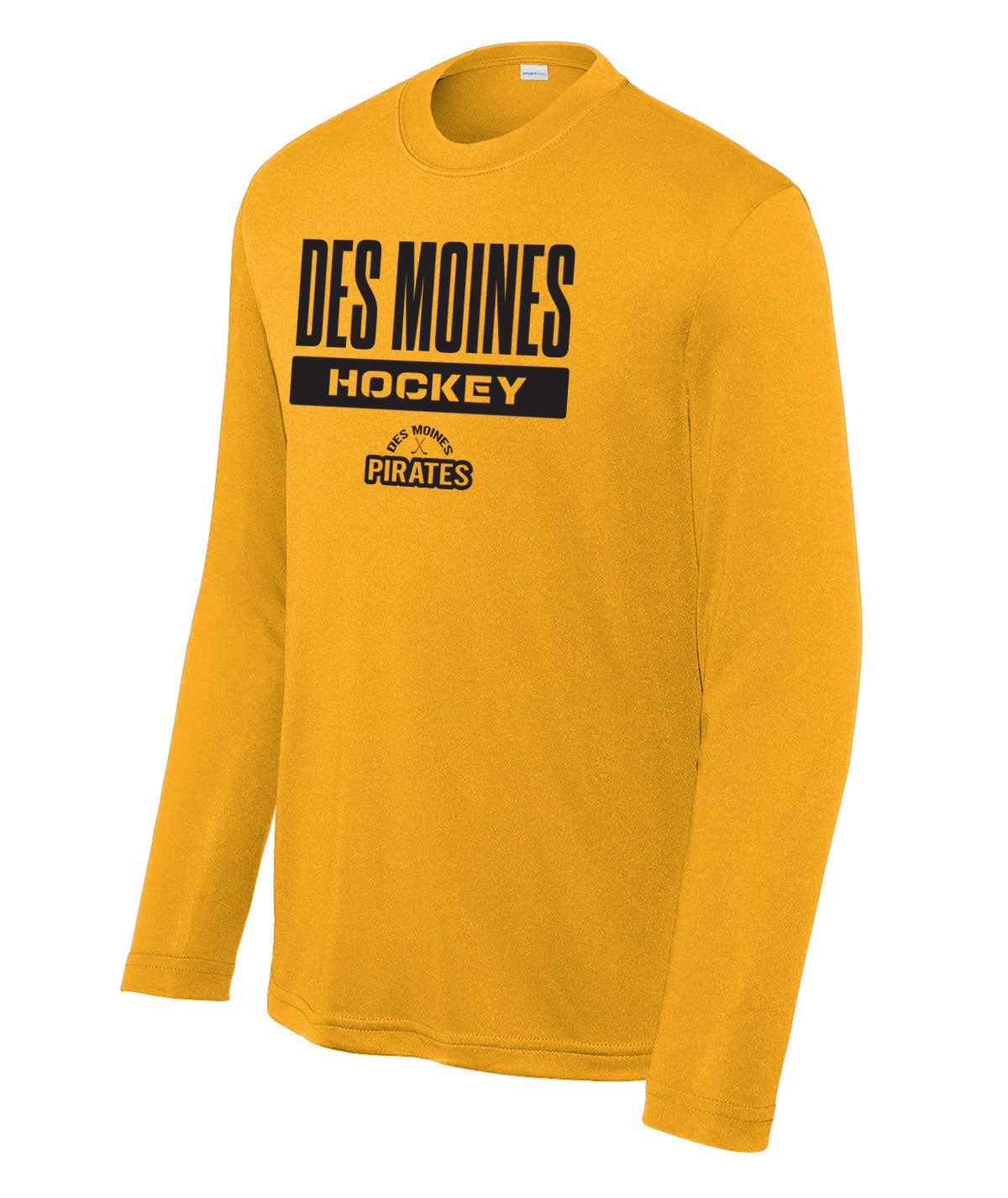 Des Moines Pirates Youth Long-Sleeve Performance Tee